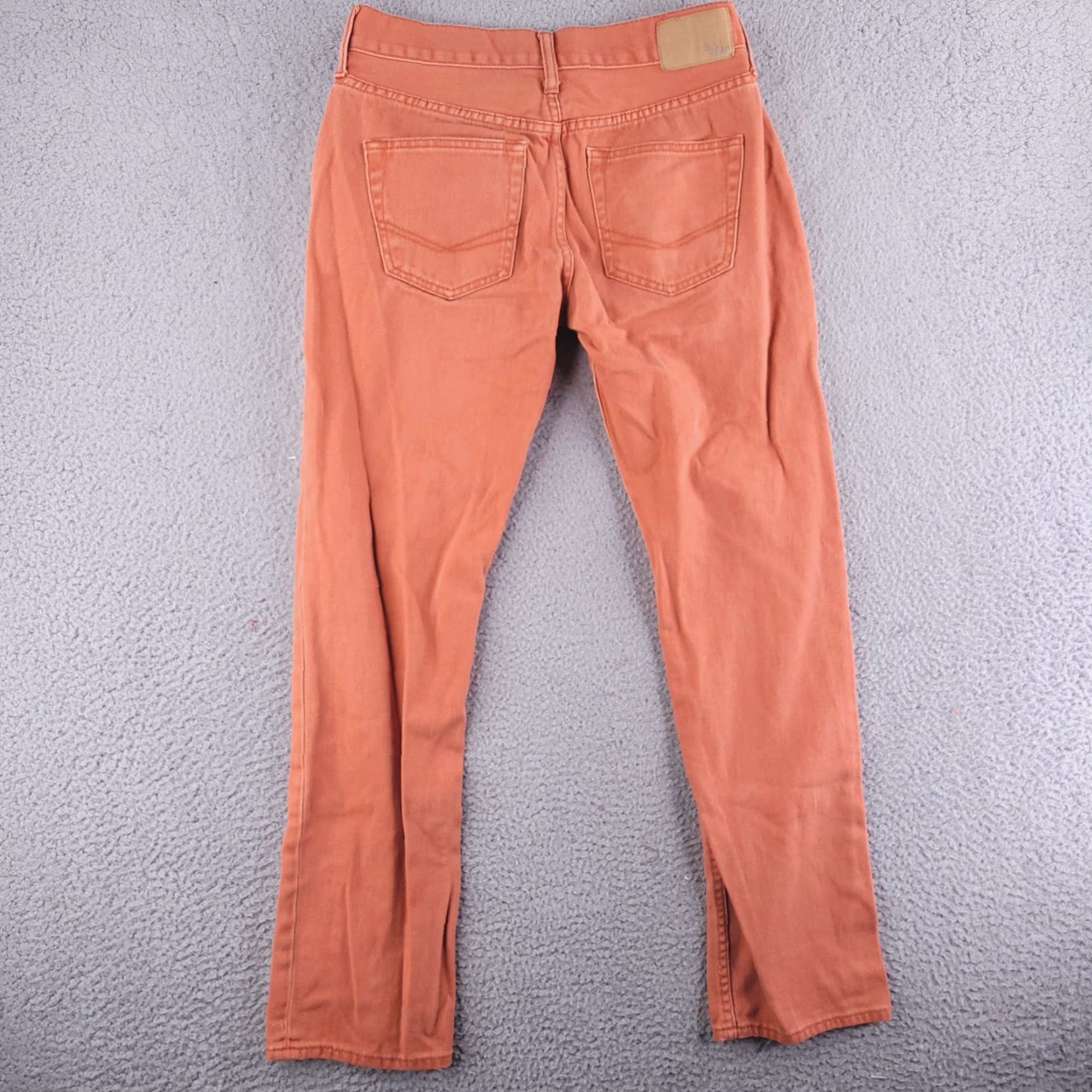 Denime Bullhead Jeans Mens 28x28 Orange Slim Skinny Denim Jeans Mens Slim 28 Orange Bullhead Denim Size US 28 / EU 44 - 6 Thumbnail