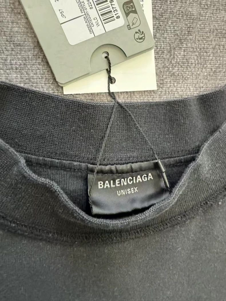 Balenciaga Balenciaga Black flocking jacquard technology, chest lette Size US XS / EU 42 / 0 - 3 Thumbnail