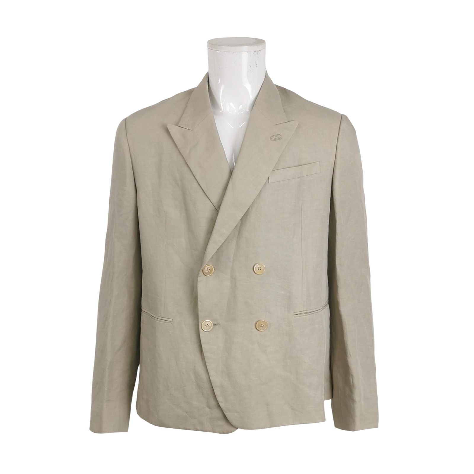 Fendi Fendi Linen Blend Double Breasted Blazer Size 42R Size 42R - 1 Thumbnail