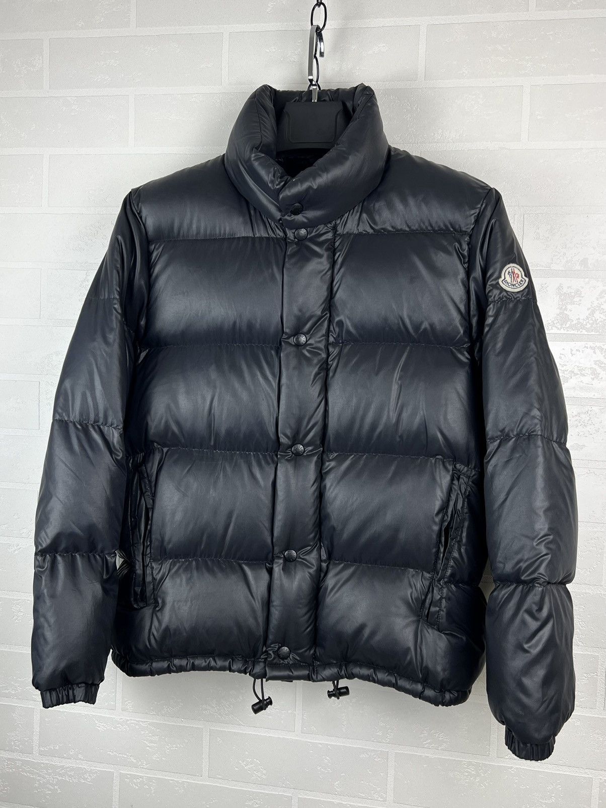 Moncler MONCLER Jacket Down Puffer Patch Logo Black Vintage Rare Men Size US S / EU 44-46 / 1 - 3 Thumbnail