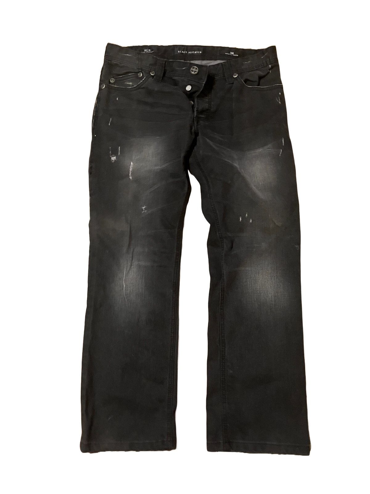 Affliction Jeans Black Premium Ace Y2K Affliction Studded Ace