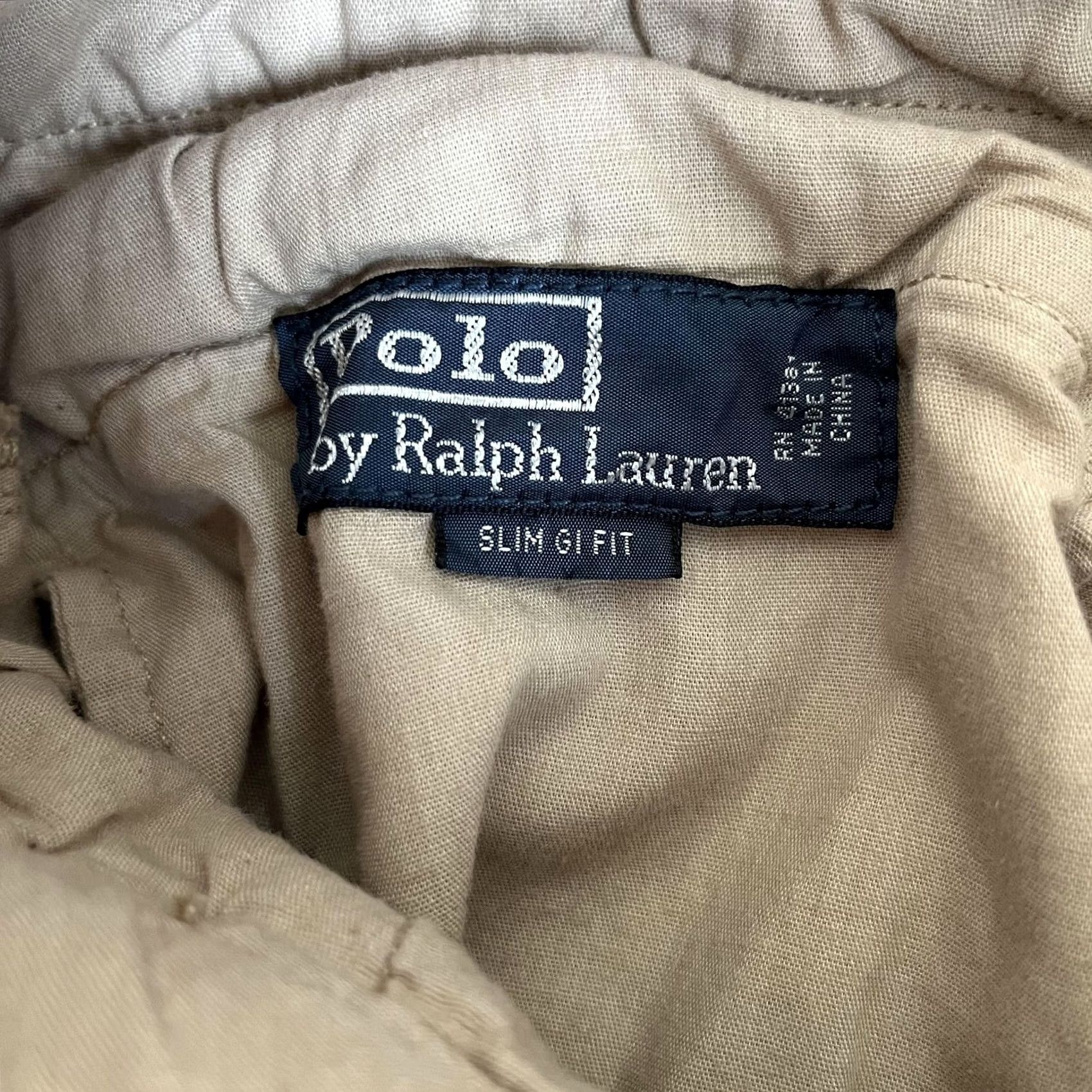 Polo Ralph Lauren Polo Ralph Lauren Chino Pants Mens 36x30 Beige Slim GI Fit Y2K Size US M / EU 48-50 / 2 - 7 Thumbnail