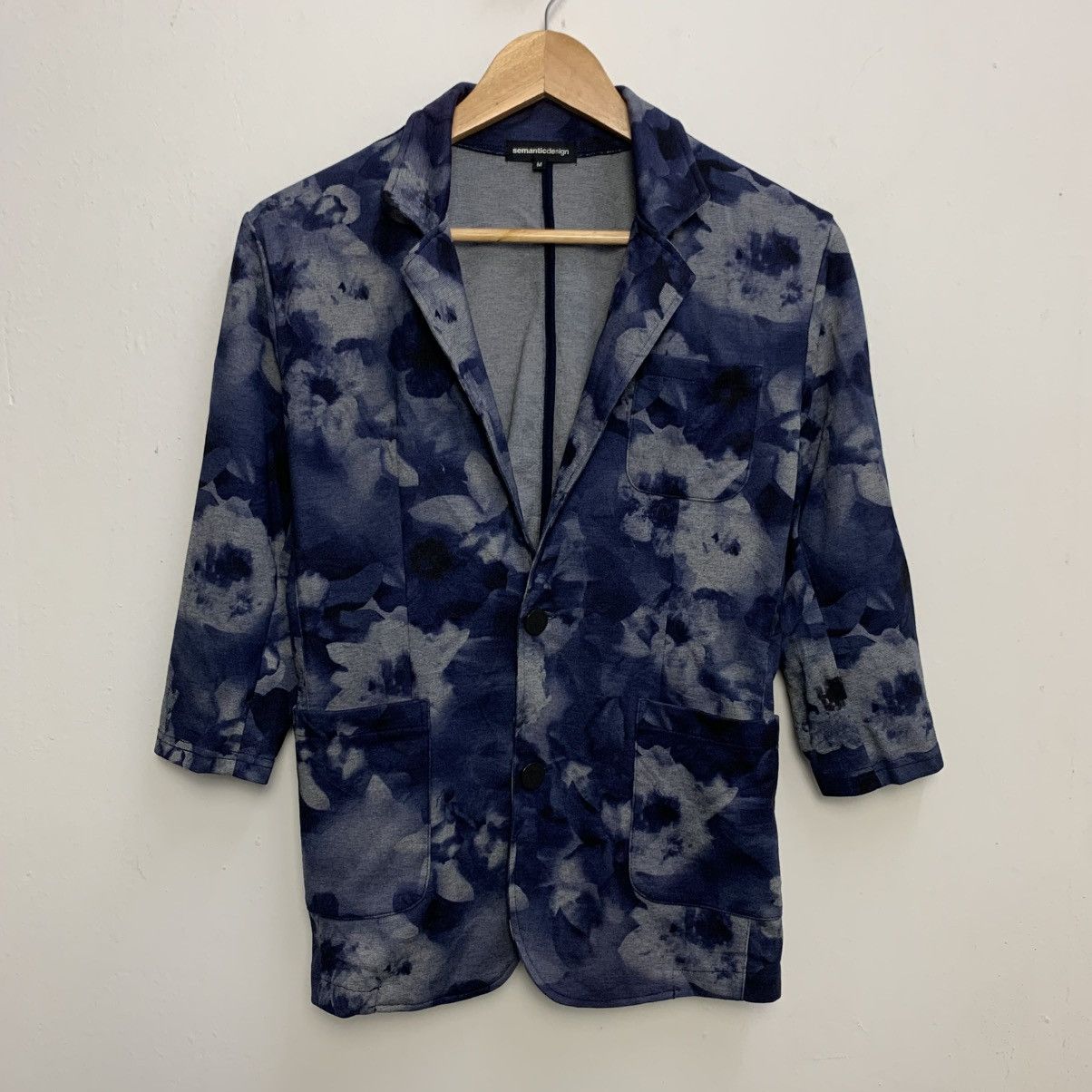 semanticdesign Semantic Design Japan Floral 3/4 Sleeve Blazer Size S / US 4 / IT 40 - 1 Thumbnail