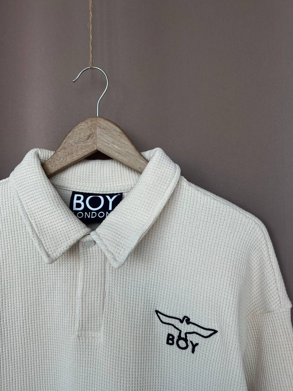 Boy London Boy London Waffle Rugby Shirt Men's Size M Knit Sweatshirt Size US M / EU 48-50 / 2 - 6 Thumbnail