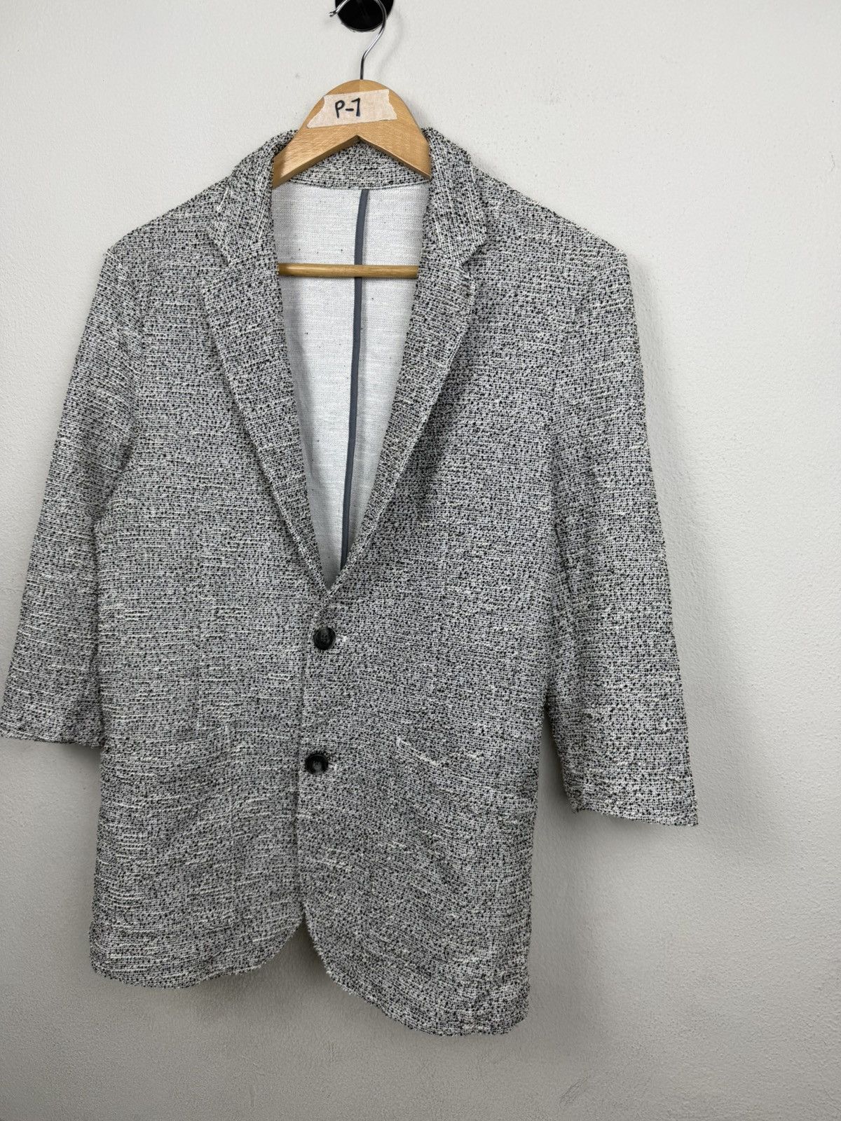 Tornado Mart Zero by Tornado Mart Men's Knit Tweed Blazer Size US L / EU 52-54 / 3 - 2 Thumbnail
