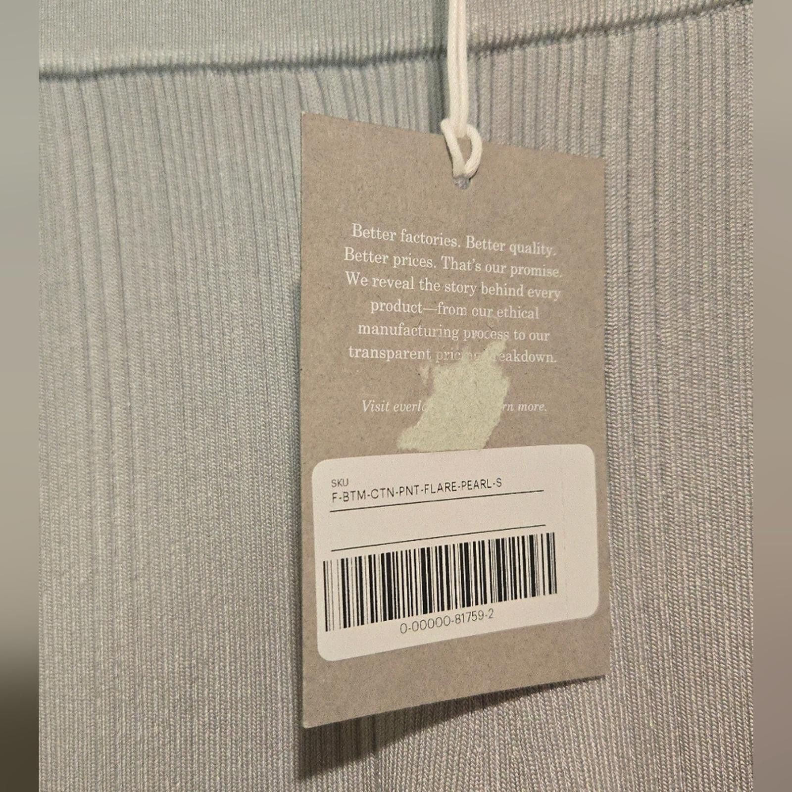 Everlane NWT S Everlane The Ribbed Knit Flare Pants Size 28" / US 6 / IT 42 - 5 Thumbnail