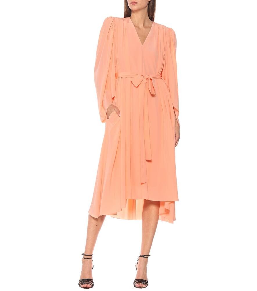 Givenchy o1y0925 Midi Dress in Salmon Pink Size S / US 4 / IT 40 - 2 Thumbnail