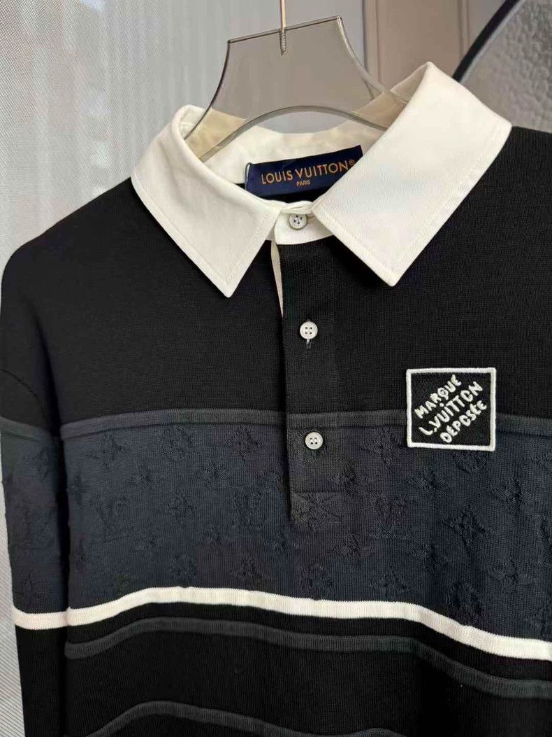 Louis Vuitton Louis Vuitton SS25 New Jacquard Long-Sleeve Polo Shirt Col Size US XS / EU 42 / 0 - 3 Thumbnail