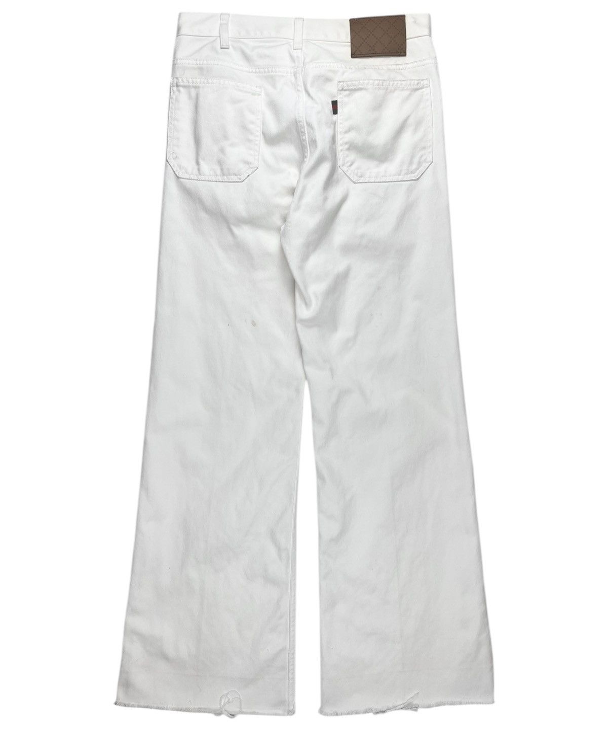 Gucci Gucci Tom Ford Vintage Stained Flared Wide Leg Denim Jeans Size US 28 / EU 44 - 2 Thumbnail