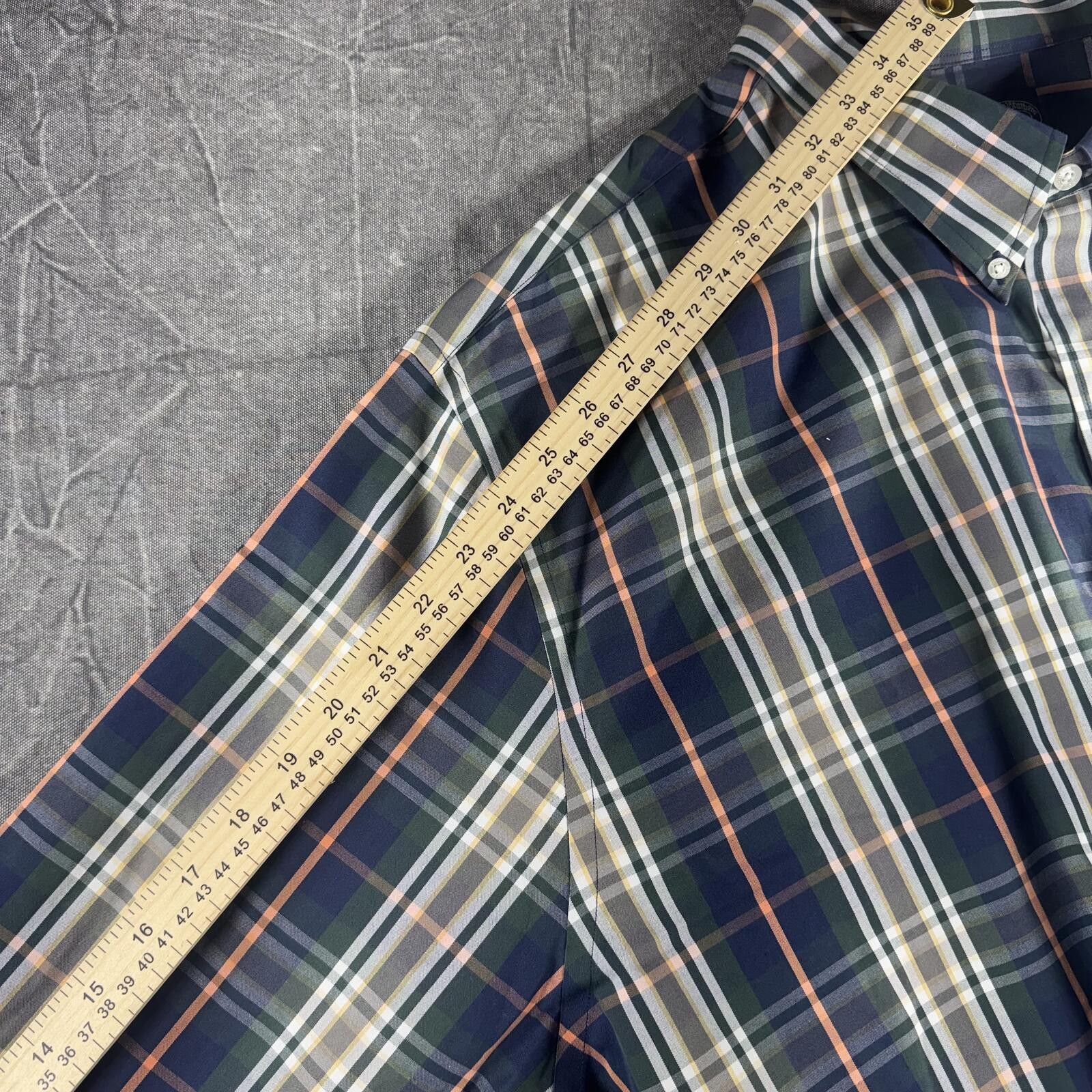 Brooks Brothers Brooks Brothers Shirt Men's 4XL Navy Non-Iron Supima Cotton Size US XXL / EU 58 / 5 - 6 Thumbnail