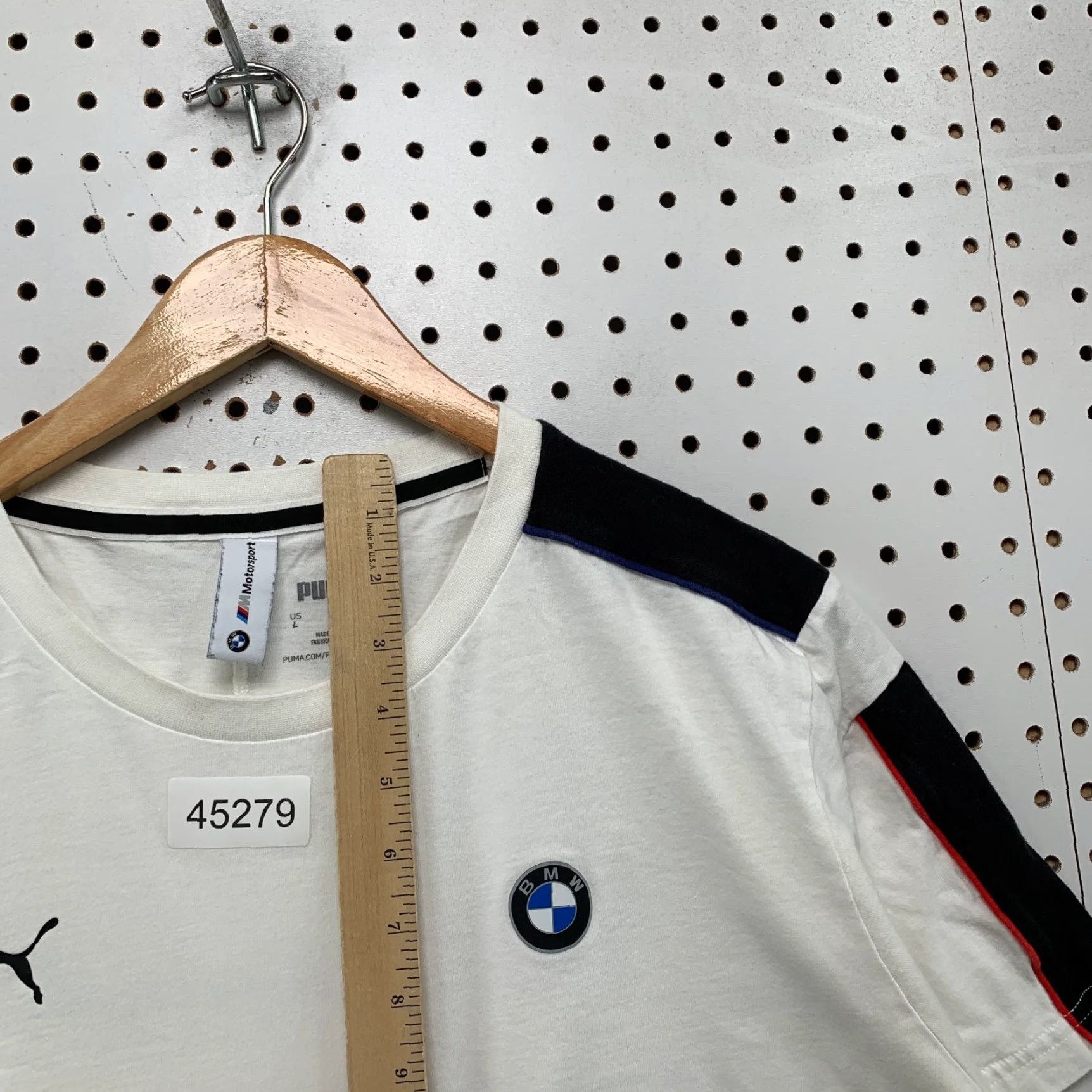 Puma Puma BMW Shirt Mens Medium White Bmw Motorsport Logo Embroidered Size US M / EU 48-50 / 2 - 6 Thumbnail