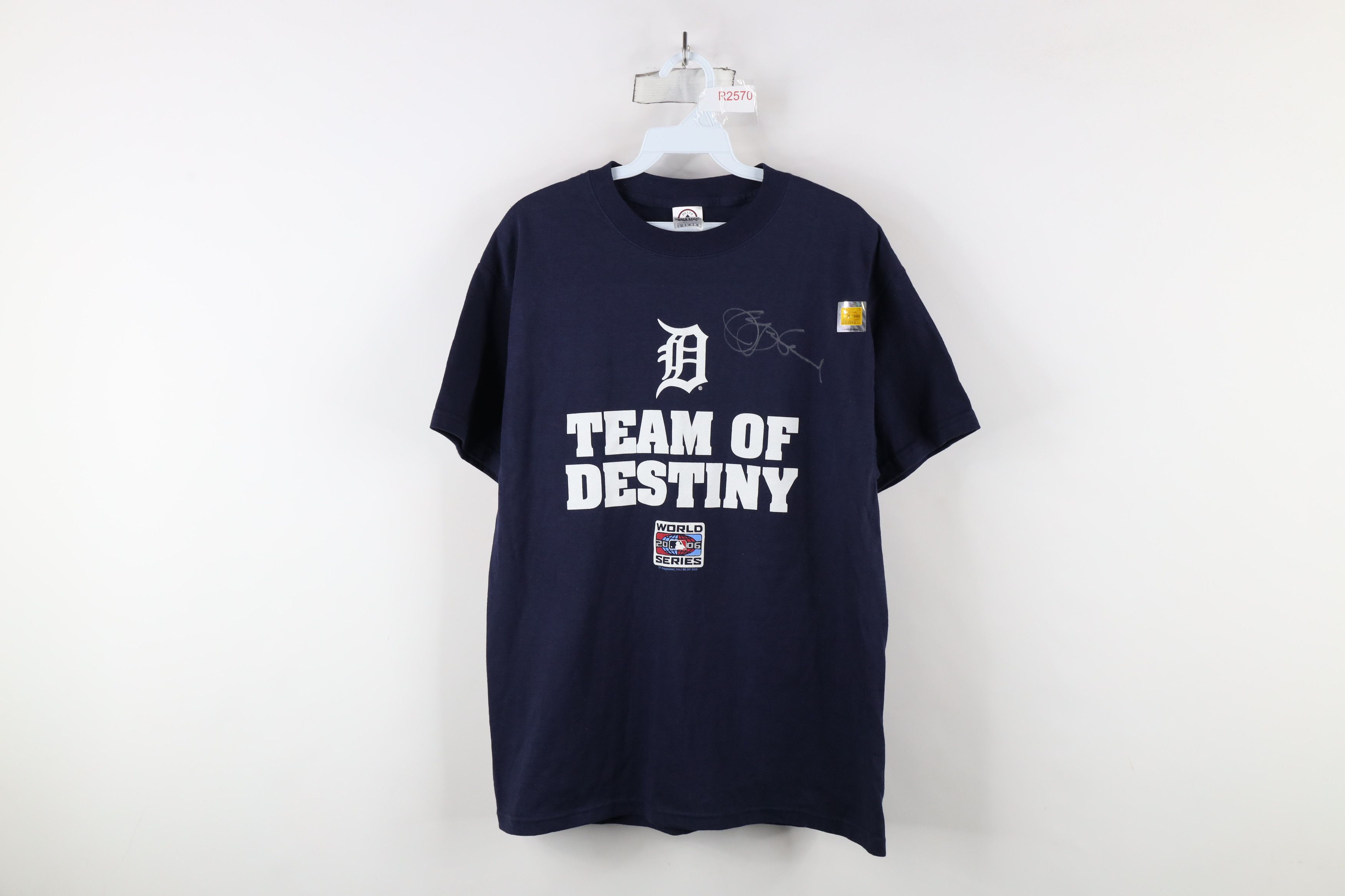 Vintage New Series Jim Leyland Autographed Detroit Tigers T-Shirt Size US M / EU 48-50 / 2 - 1 Thumbnail