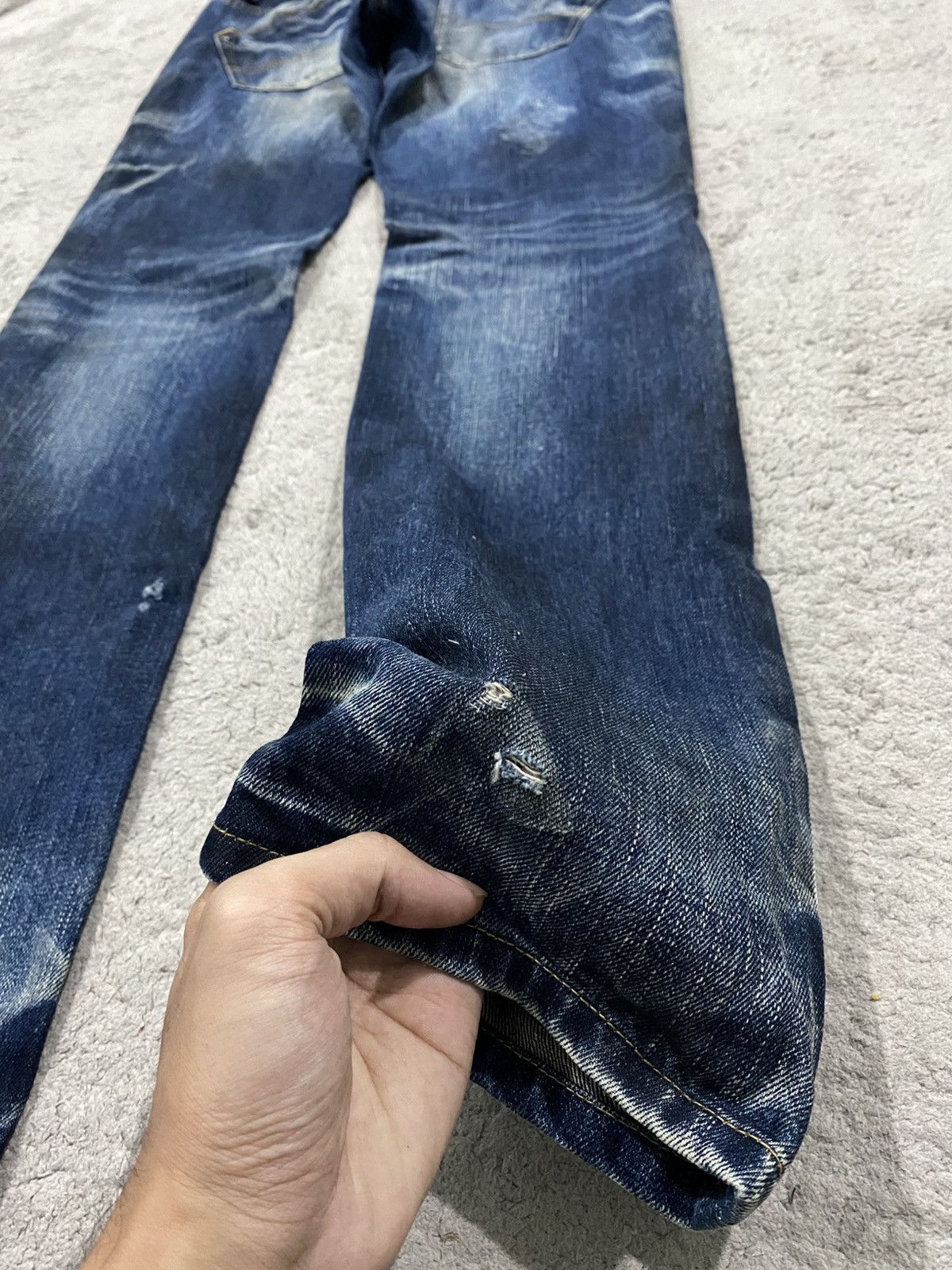 Tornado Mart NEED GONE ‼️ Rattle Trap Distressed Rusty Denim Jeans Punk Size US 31 - 13 Thumbnail