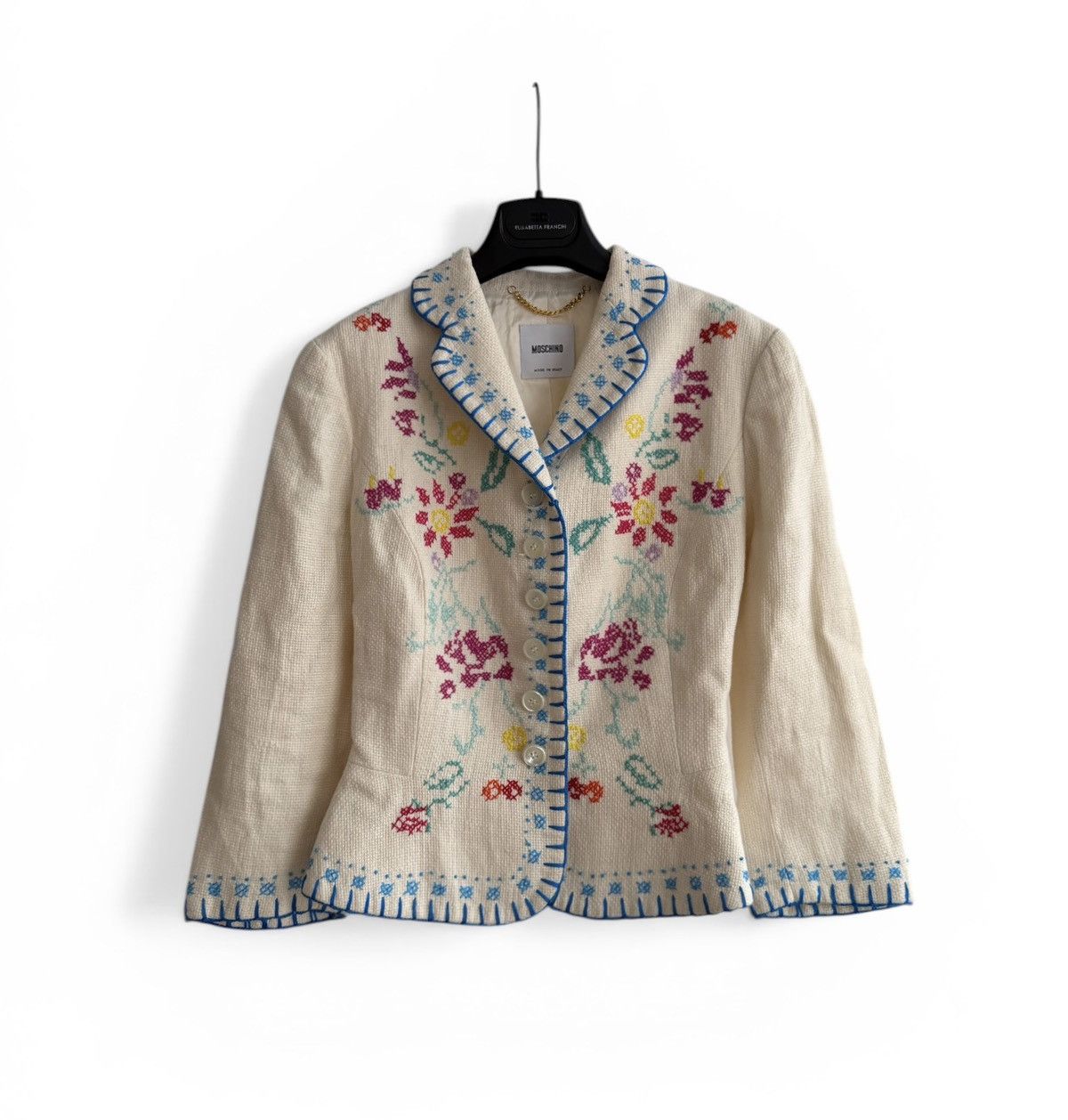 Moschino Moschino Embroidery Linen Jacket Size XS / US 0-2 / IT 36-38 - 1 Thumbnail
