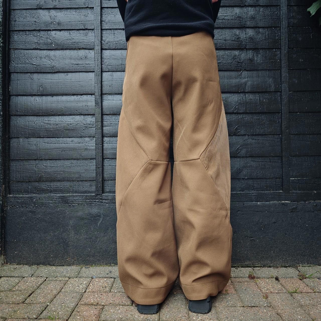 Other Brown Pleated Wide Leg Trousers Size US 31 - 5 Thumbnail