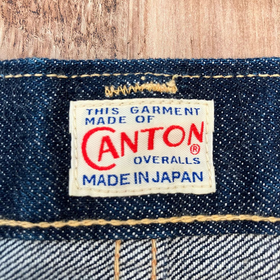 Japanese Brand CANTON OVERALLS 1963-106 W34 x L31 1966-type Tapered Size US 34 / EU 50 - 4 Thumbnail