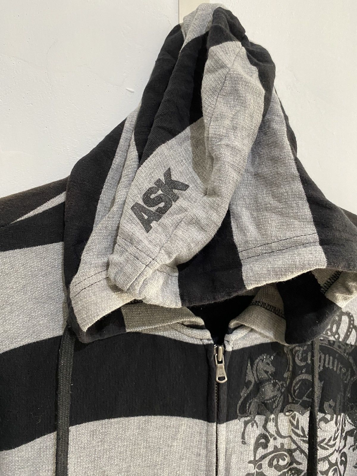 PPFM Ask Enquiered poem british culture striped zip hoodie Size US XL / EU 56 / 4 - 8 Thumbnail