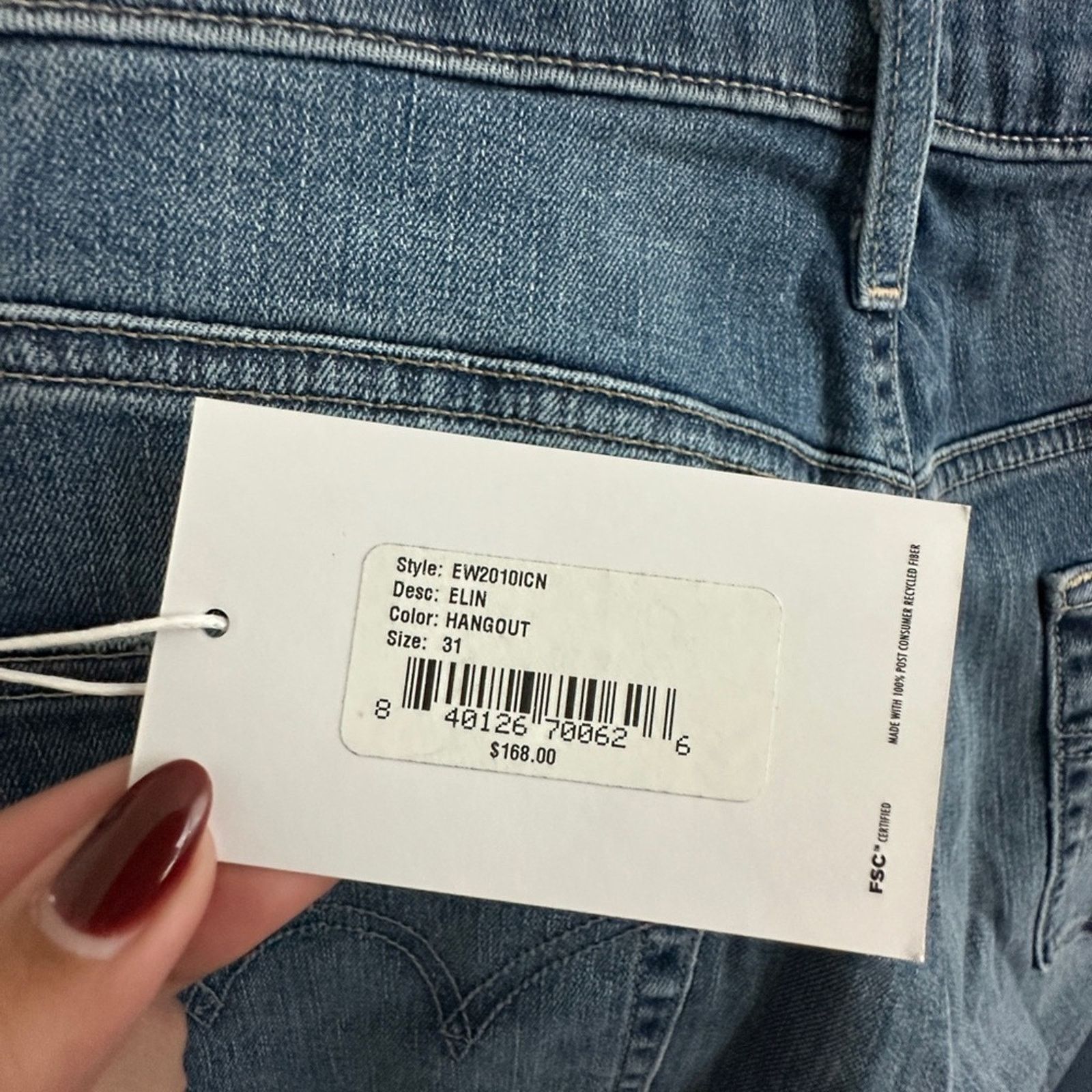 Edwin Edwin | Elin Straight Leg Jean Size 34" / US 12 / IT 48 - 7 Thumbnail