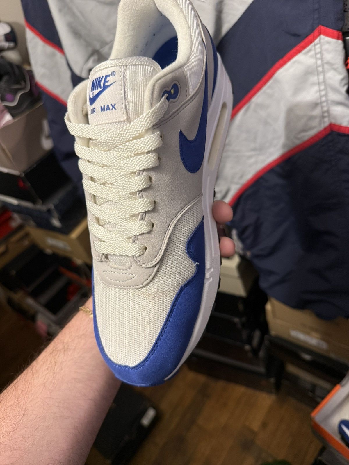 Nike Nike airmax 1 anniversary blue sz 10 Size US 10 / EU 43 - 4 Thumbnail