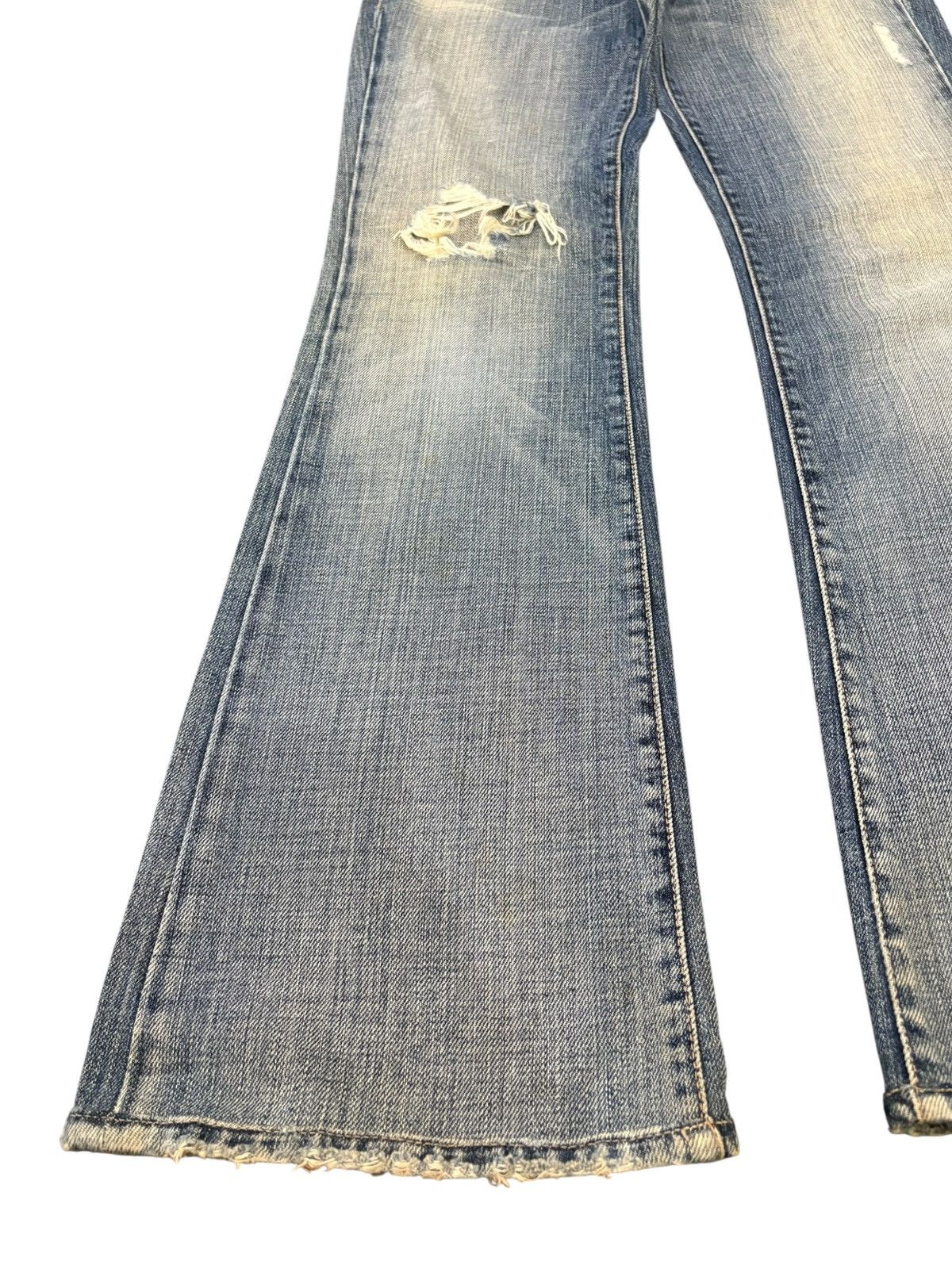 7 For All Mankind Vintage 7 For All Mankind Distressed Flared Jeans Size US 28 / EU 44 - 6 Thumbnail
