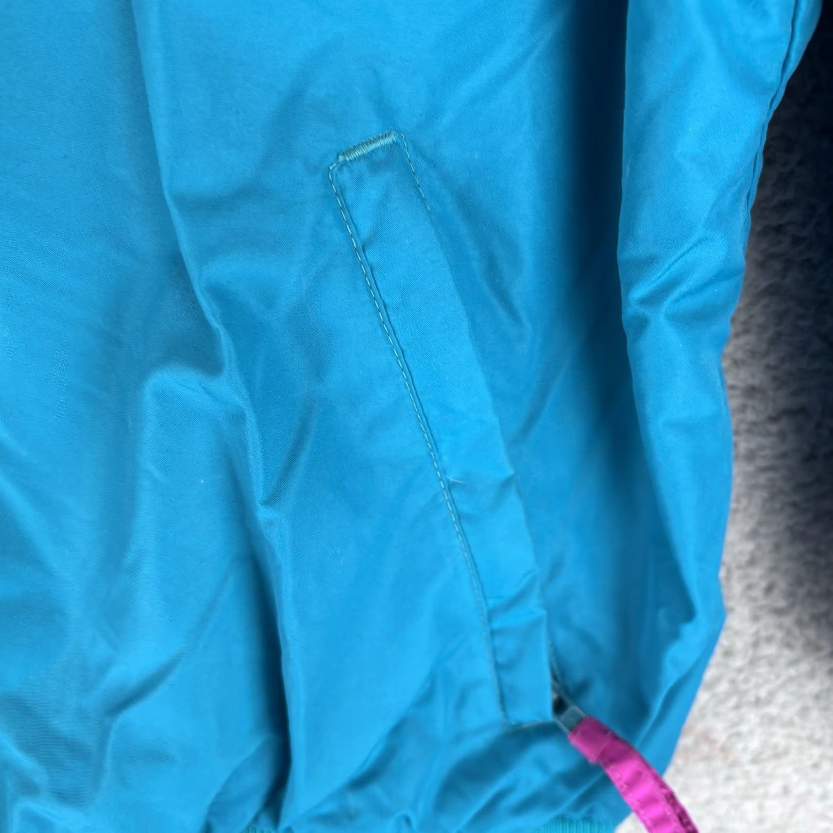 Altea VINTAGE Columbia Ski Jacket Womens L Large Teal Blue Lined Polyester Nylon Softshell 90s Bomber Coat Size L / US 10 / IT 46 - 4 Thumbnail