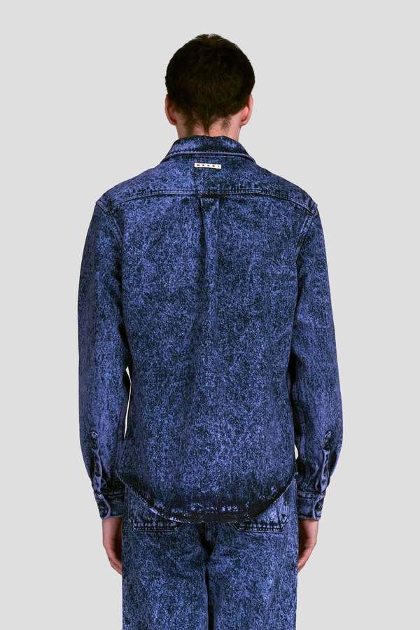 Marni o1w1db10125 Denim Overshirt in Blue Size US XL / EU 56 / 4 - 2 Thumbnail