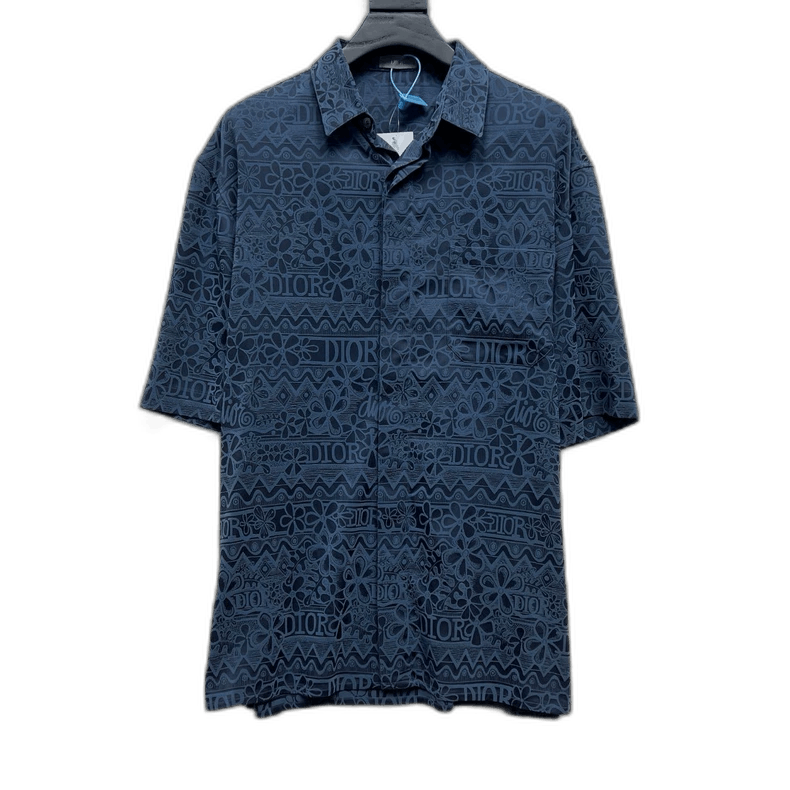 Dior Dior Stussy Short Sleeve Silk Shirt Size US S / EU 44-46 / 1 - 1 Thumbnail
