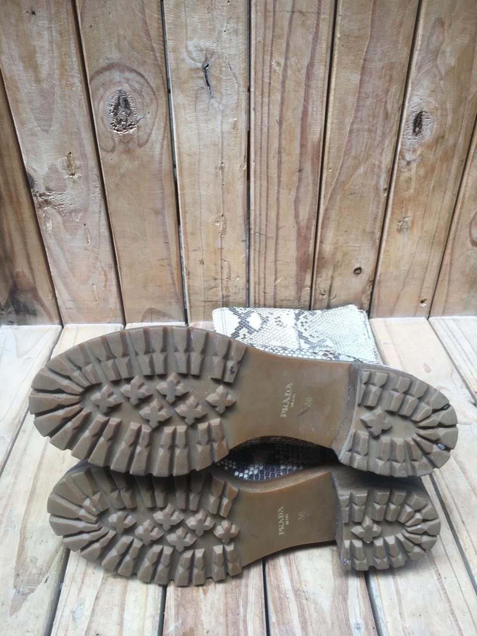 Prada Prada Milano exotic Snake skin Pull on leather boots EUR 38 Size US 8 / IT 38 - 6 Thumbnail