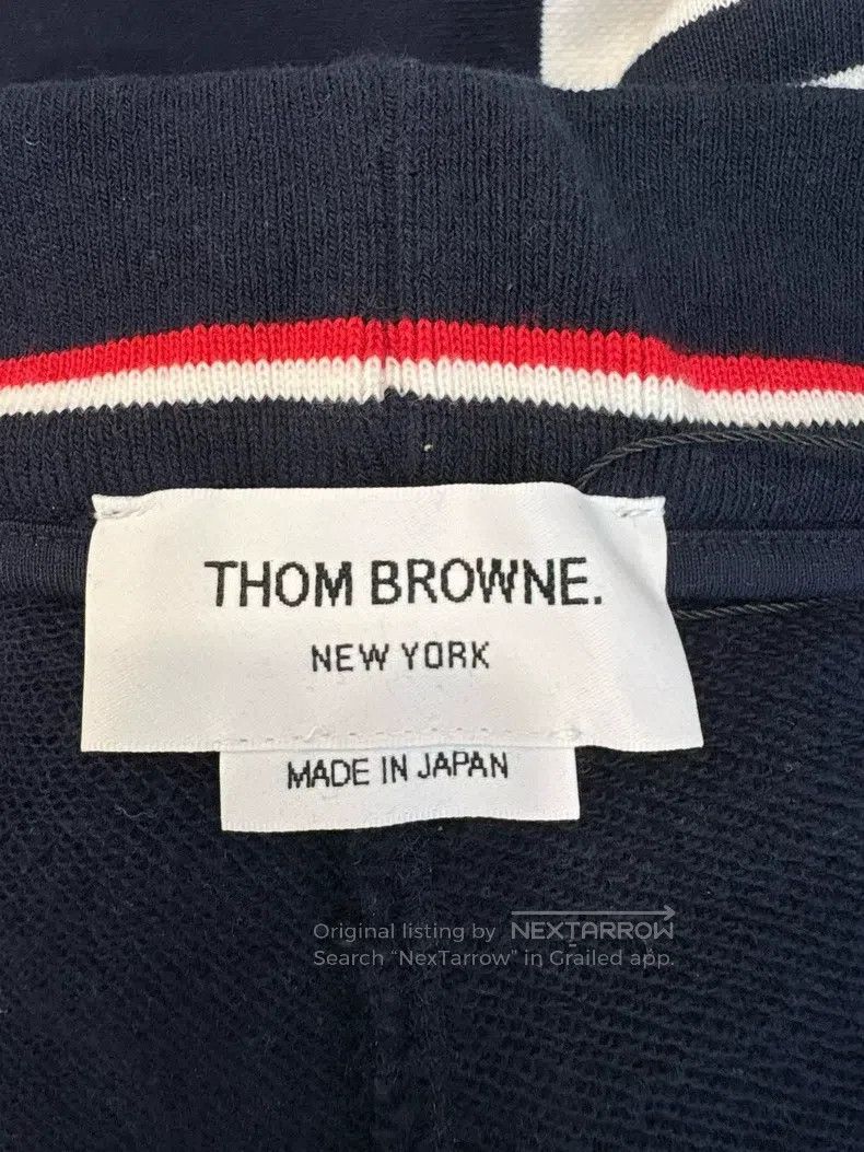 Thom Browne Thom Browne size 5 Deep blue four-stripe sweatpants Size US 32 / EU 48 - 4 Thumbnail