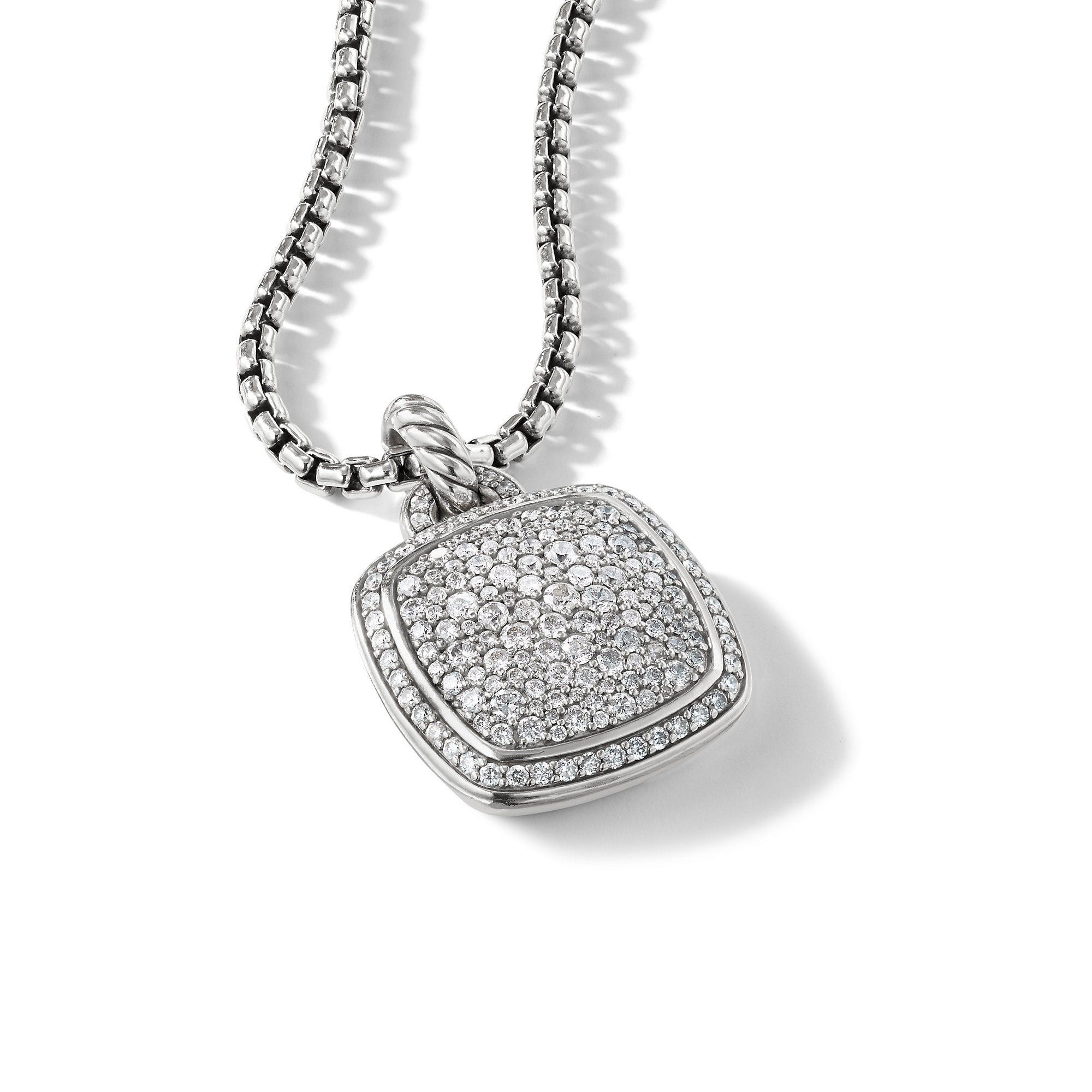 David Yurman o1w1db10525 D12486D Pendant in Silver with Pave Diamond Size ONE SIZE - 3 Thumbnail
