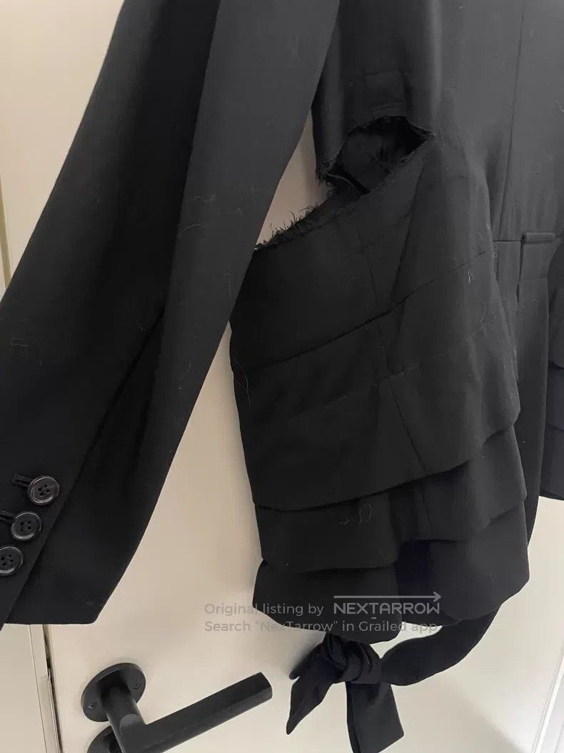 Comme des Garcons Comme des Garcons Wool Cutout Tie Belt Suit Size XS / US 0-2 / IT 36-38 - 6 Thumbnail