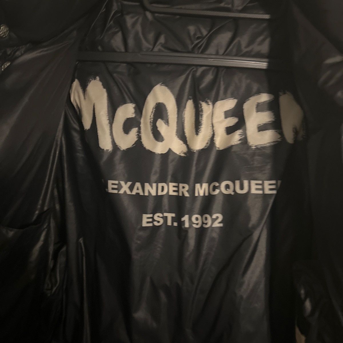 Alexander McQueen Alexander McQueen Puffer Jacket Black Down Heavy Coat Size US M / EU 48-50 / 2 - 2 Thumbnail