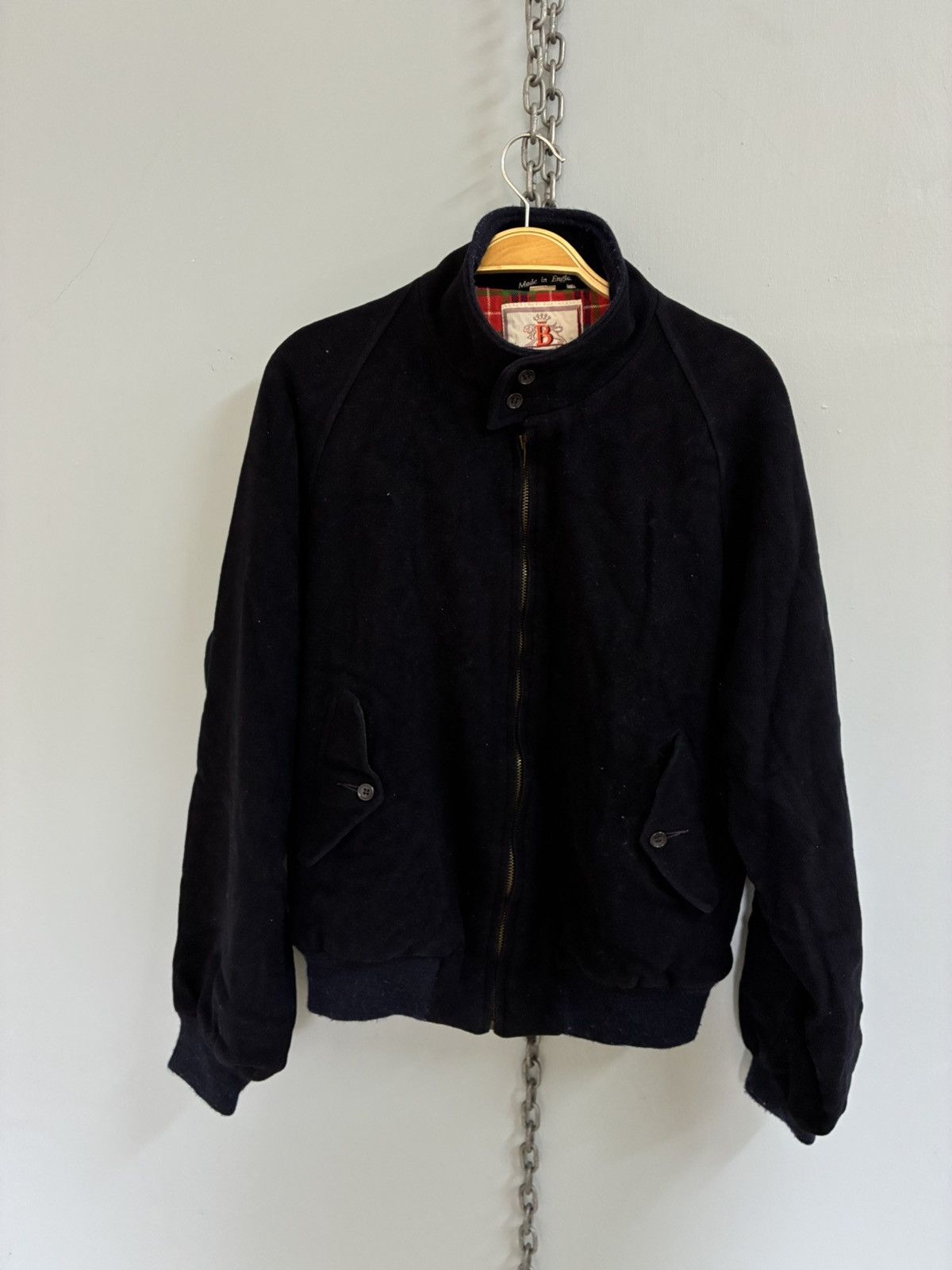 Baracuta Vintage 80s Baracuta Cashmere wool jacket Size US L / EU 52-54 / 3 - 1 Thumbnail