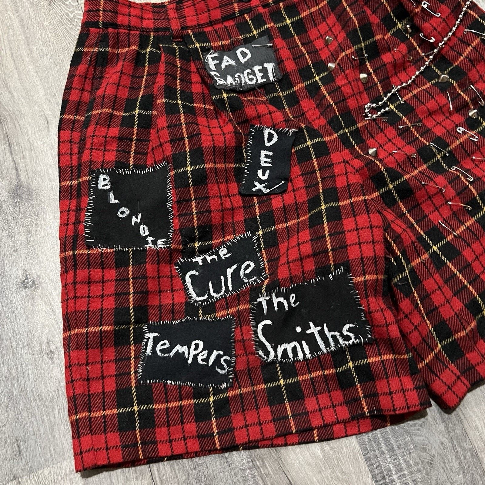 Vintage VTG Punk Indie Rock Wool Shorts 80s The Smiths The Cure Size US 32 / EU 48 - 3 Thumbnail