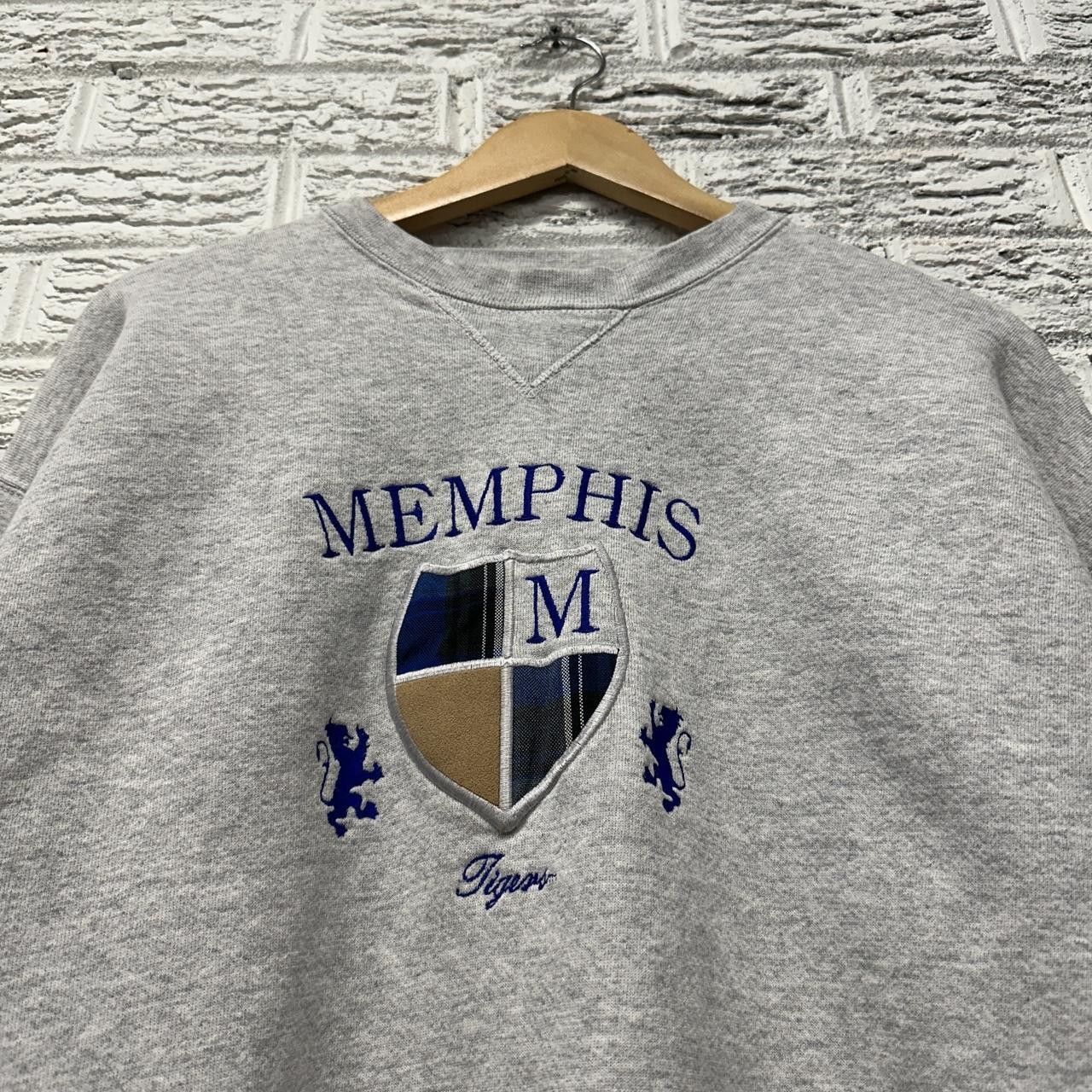 Vintage Vintage Memphis State Tigers Embroidered Sweatshirt XL Size US XL / EU 56 / 4 - 2 Thumbnail