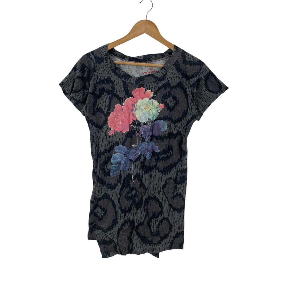 Vivienne Westwood Vintage VIVIENNE WESTWOOD Red Label Floral AOP Tee Shirt Top Size M / US 6-8 / IT 42-44 - 4 Thumbnail