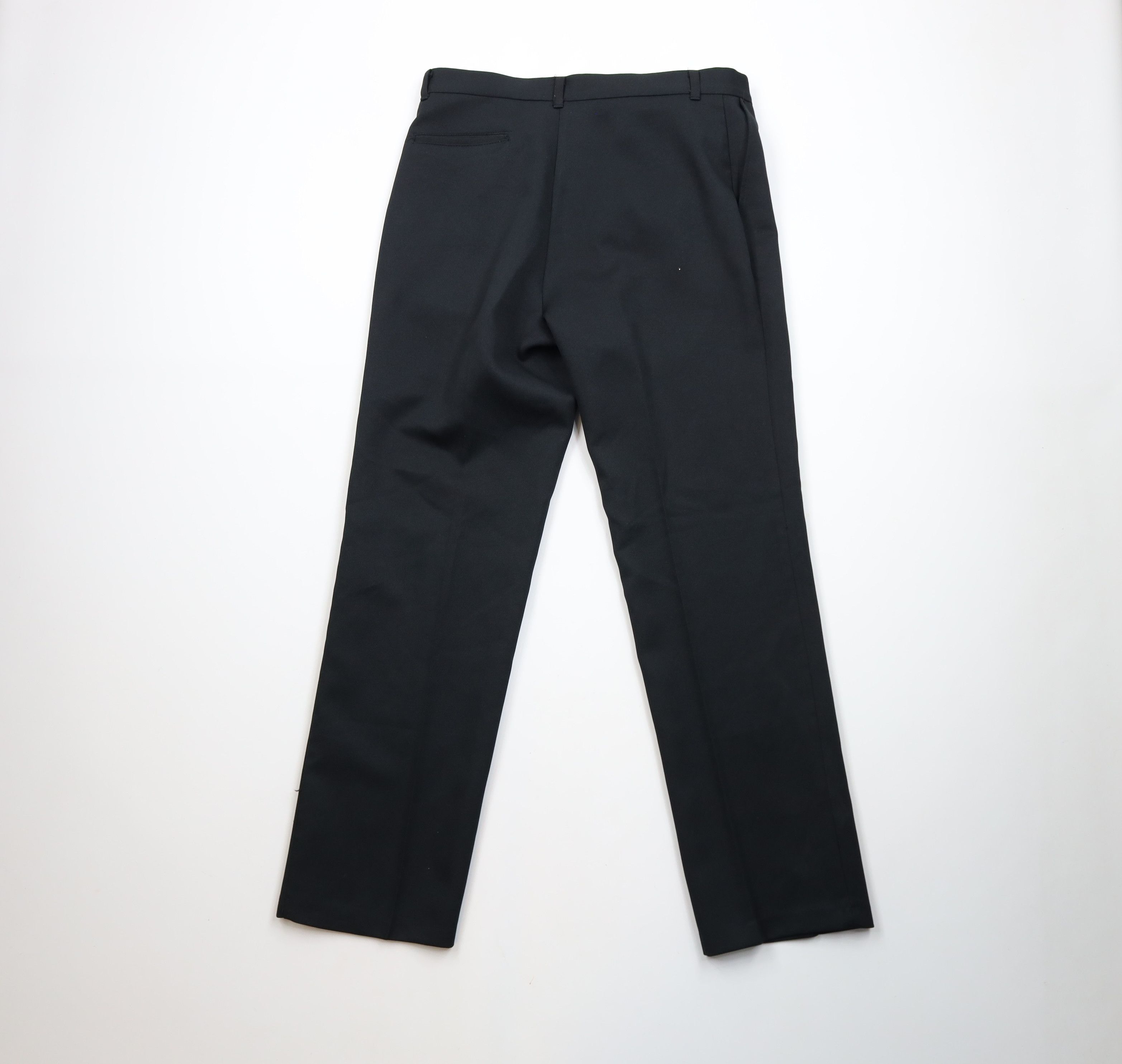 Vintage Vintage 70s Streetwear Knit Straight Leg Chino Pants Black Size US 36 / EU 52 - 9 Thumbnail