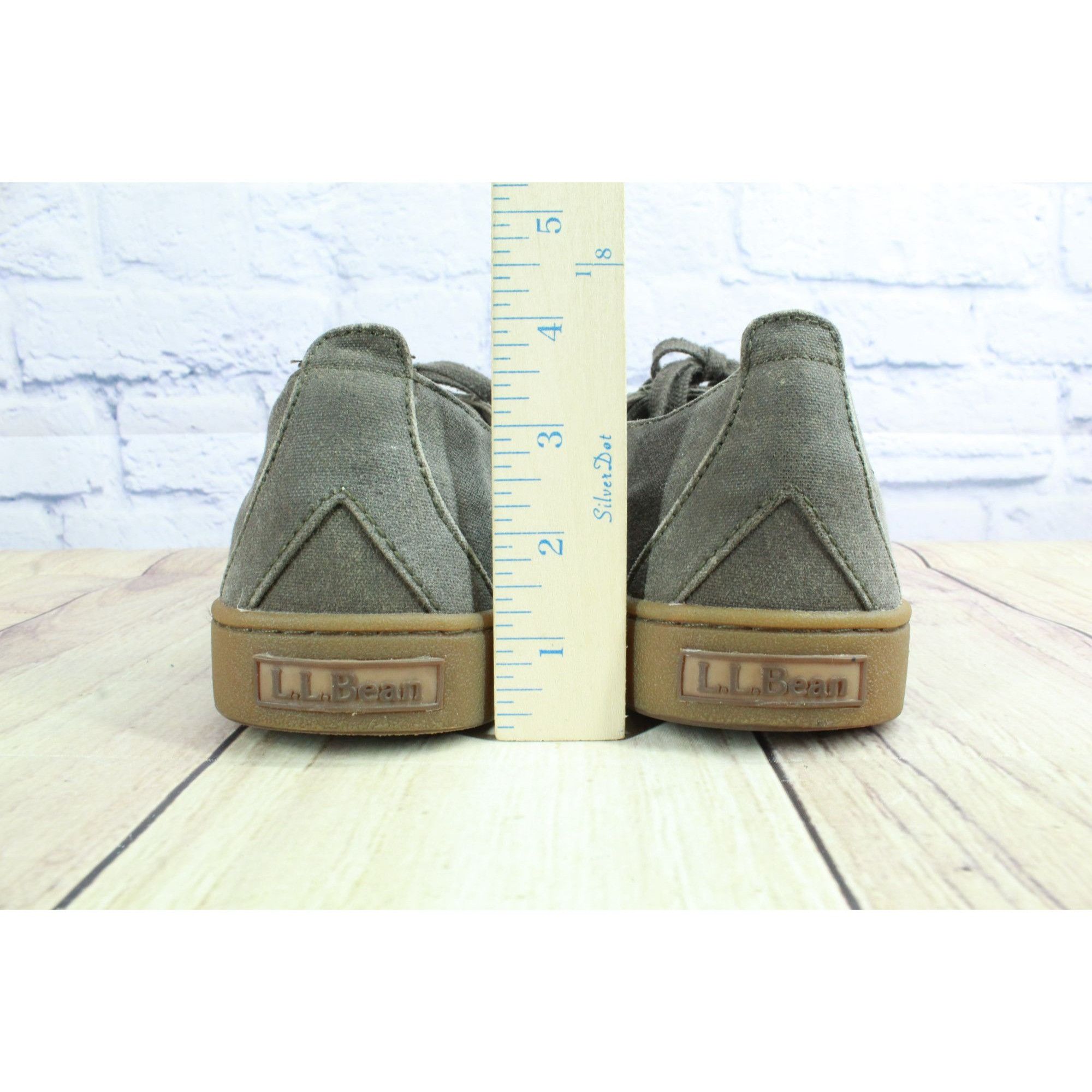 L.L. Bean LL Bean Men’s Brown Canvas 2-Eye Boat Shoes Size 11.5 Size US 11.5 / EU 44-45 - 6 Thumbnail
