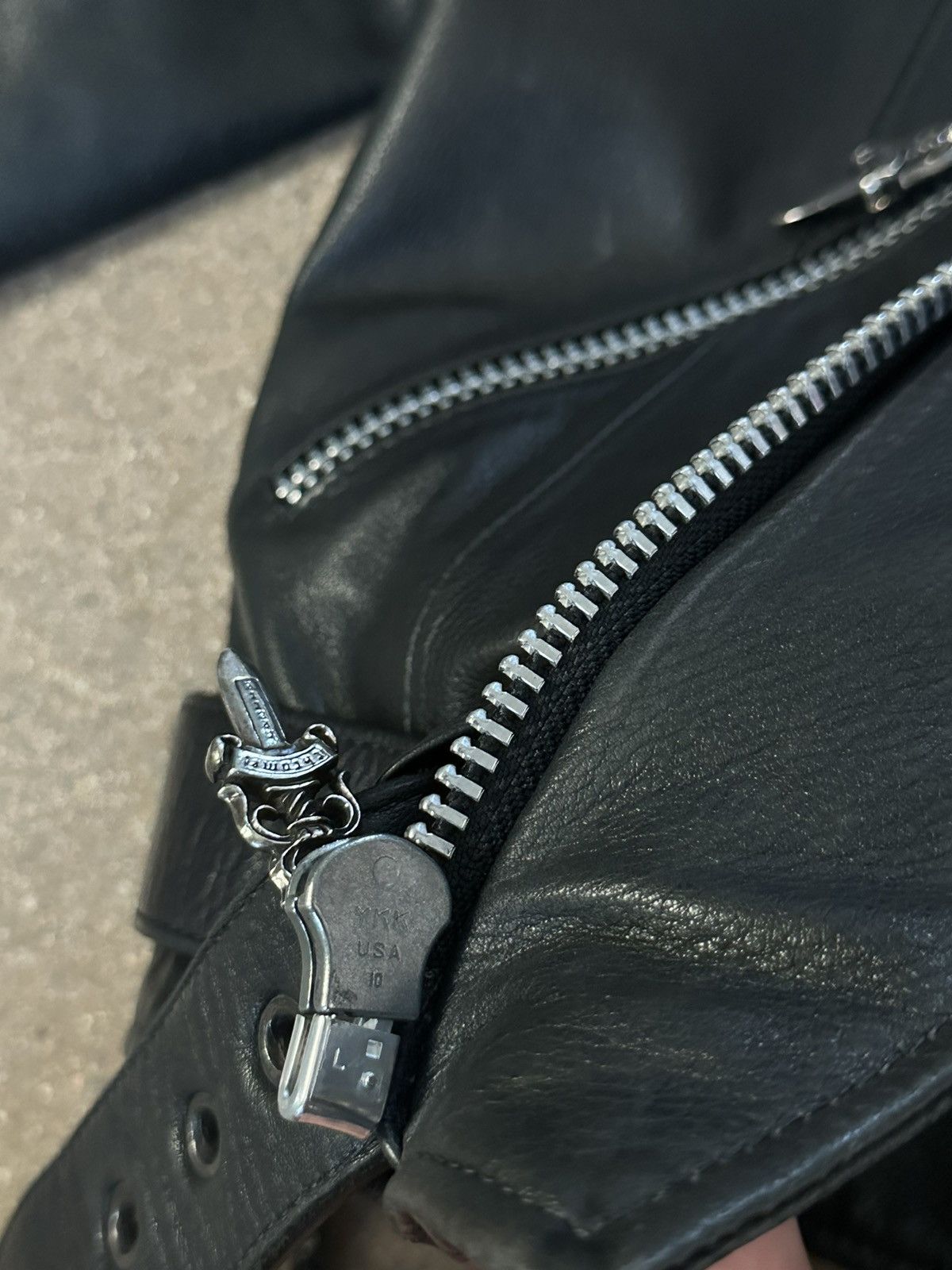 Chrome Hearts Chrome Hearts JJ Dean Biker Leather Jacket 925 Silver Size US S / EU 44-46 / 1 - 6 Thumbnail