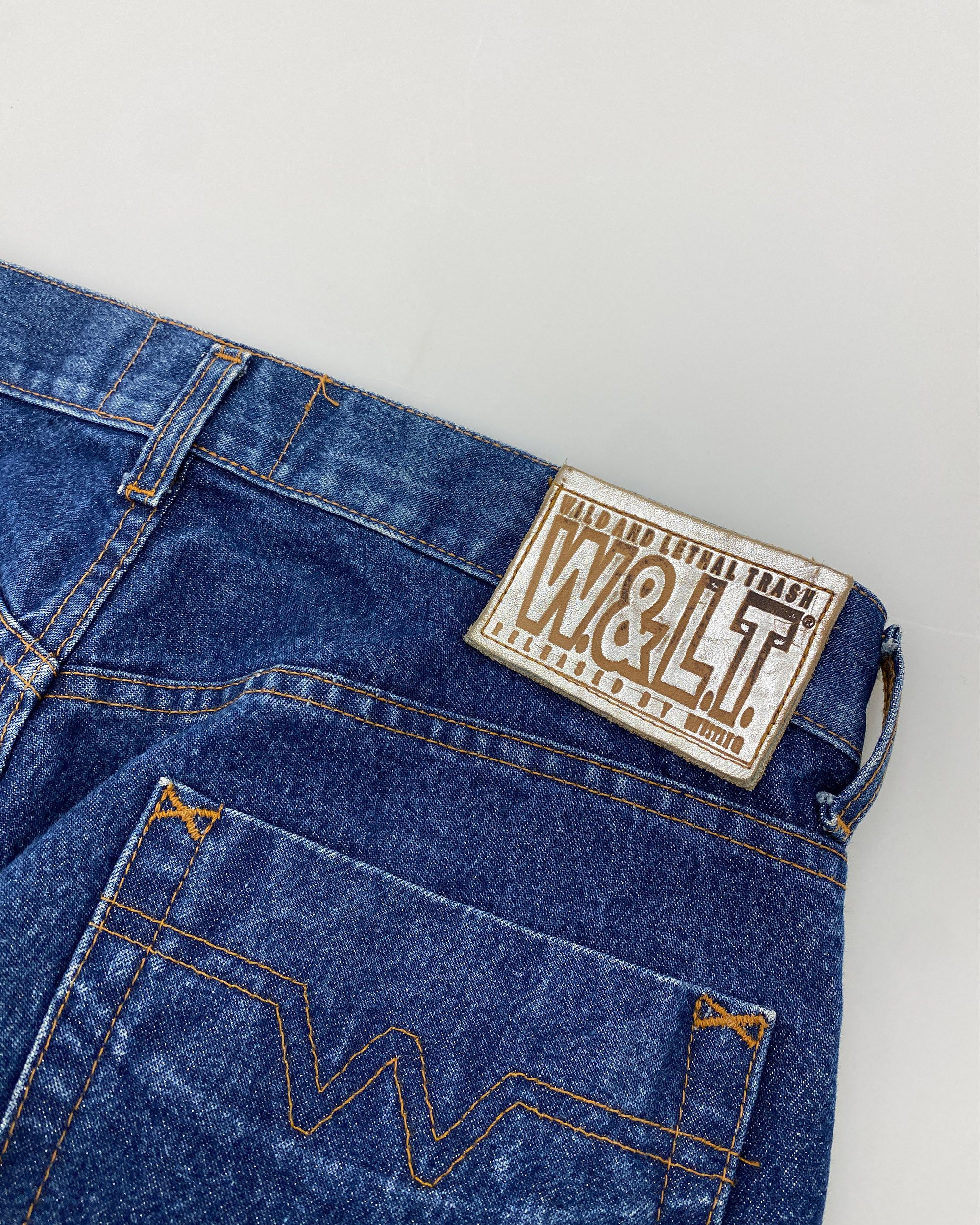 Mustang × W&LT × Walter Van Beirendonck 1990s Glitter Denim Size US 33 - 11 Thumbnail
