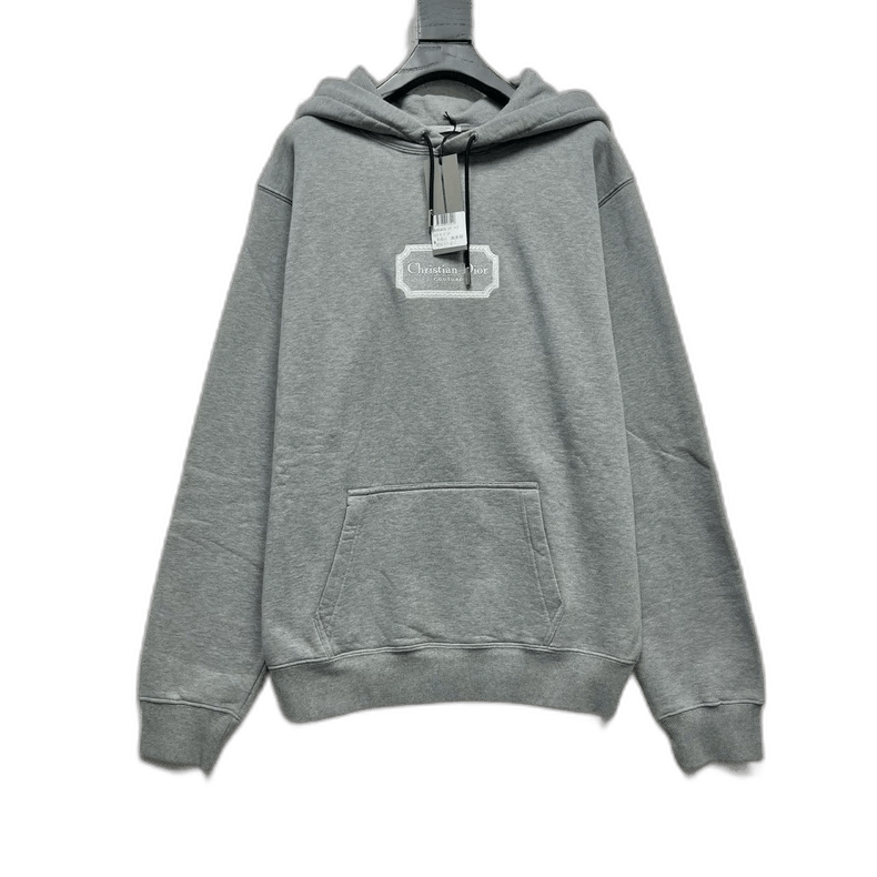 Dior Dior Gray Embroidered Logo Hoodie Size US M / EU 48-50 / 2 - 1 Thumbnail