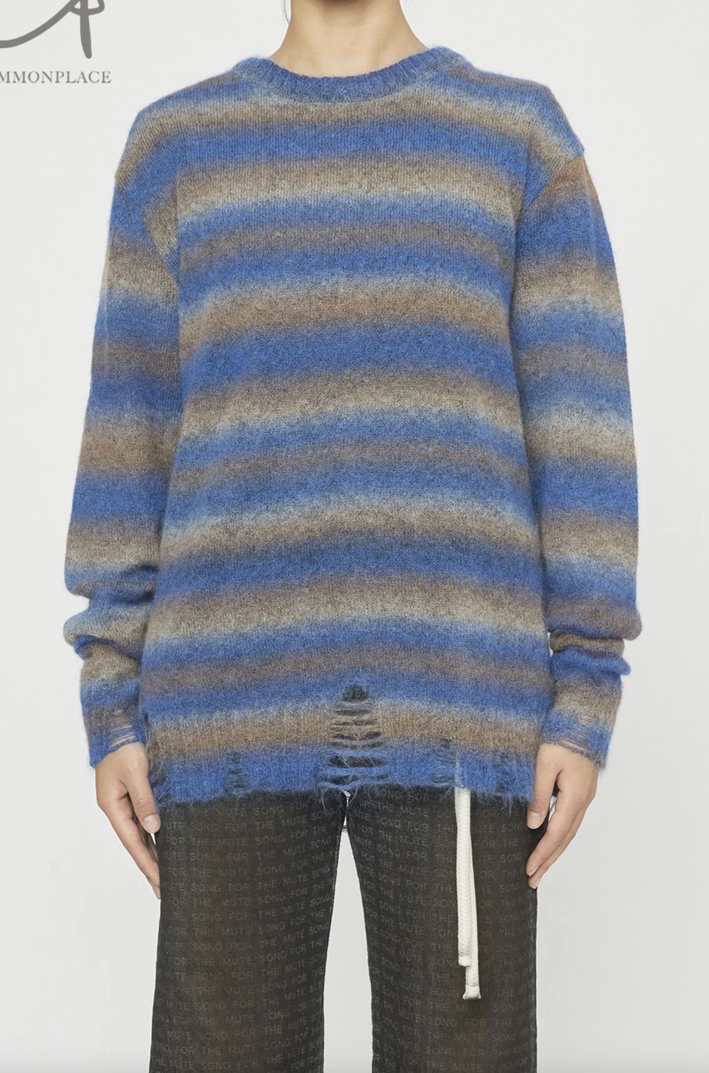 Song For The Mute SFTM, Song for the Mute destroyed oversized knit 2 Size US M / EU 48-50 / 2 - 1 Thumbnail