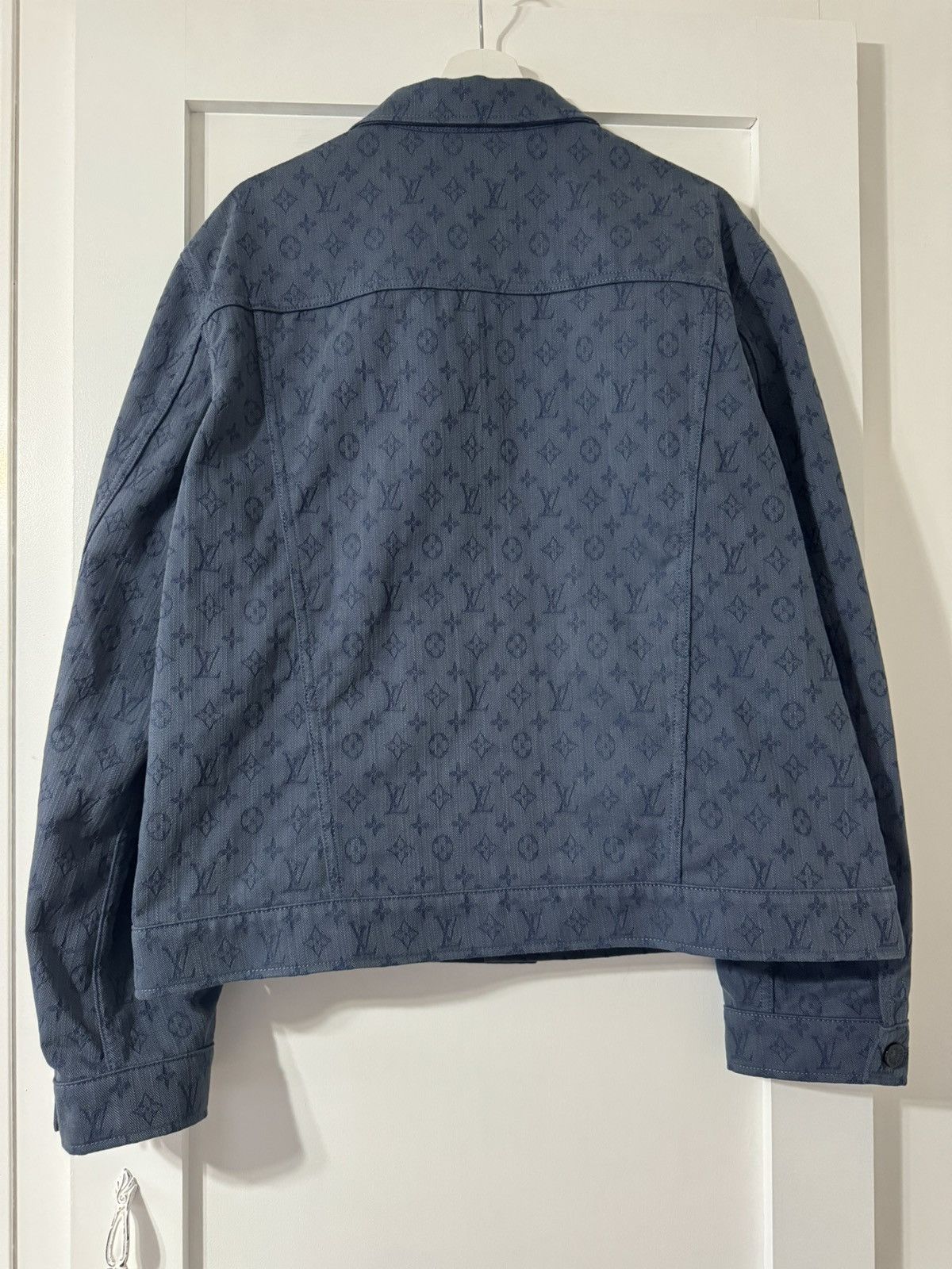 Louis Vuitton Louis Vuitton Blue Monogram Denim Jacket XL Size 56 Size US XL / EU 56 / 4 - 2 Thumbnail