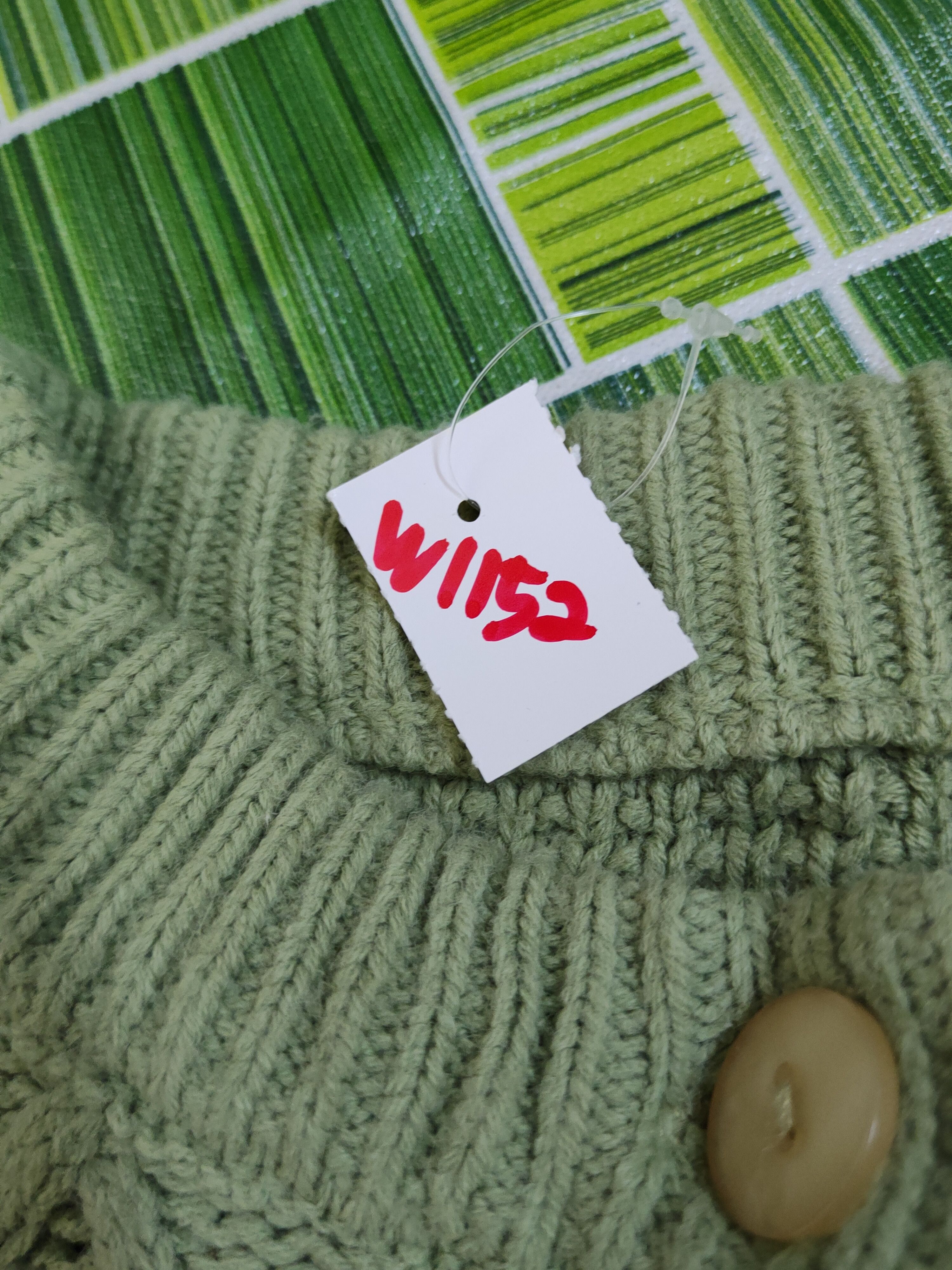 Aran Isles Knitwear × Japanese Brand × Vintage Ray Cassin Green cable Knitwear Cardigan #W1152 Size M / US 6-8 / IT 42-44 - 13 Thumbnail
