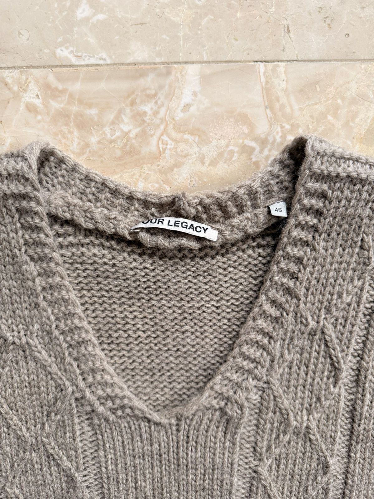 Our Legacy Our Legacy Cable Knit Wool Vest Size US S / EU 44-46 / 1 - 2 Thumbnail