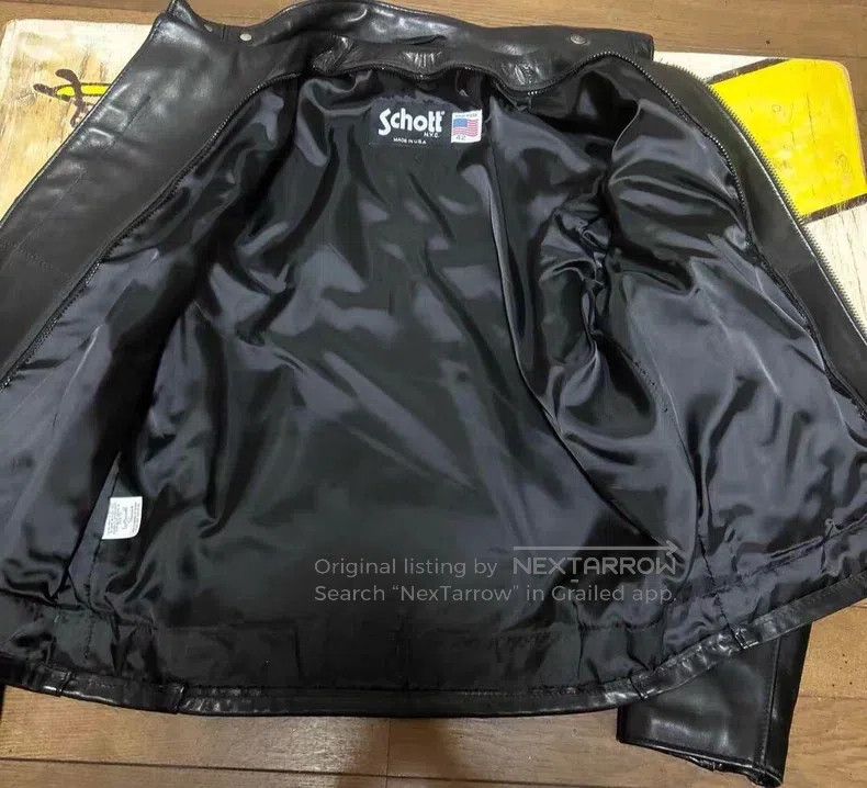 Other Straight stand-up collar leather jacket Size US S / EU 44-46 / 1 - 7 Thumbnail