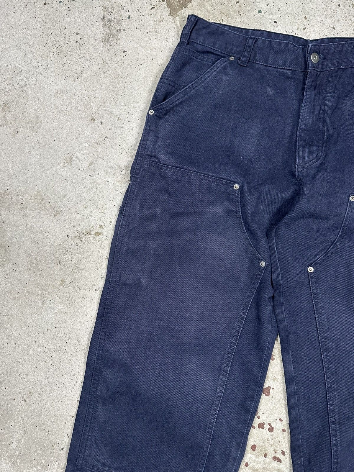 Carhartt × Vintage Vintage Y2K Carhartt Style Navy Double Knee Denim Pants Jean Size US 32 / EU 48 - 5 Thumbnail