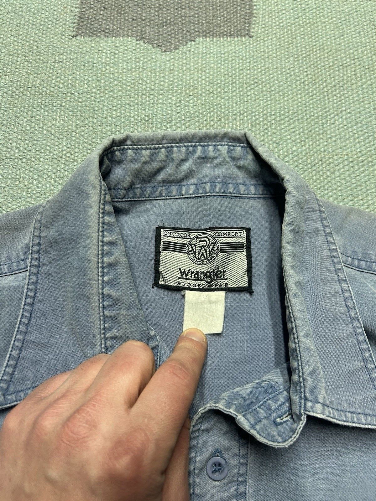 Vintage Wrangler button shirt safari outdoor hiking fishin cotton XL Size US XL / EU 56 / 4 - 5 Thumbnail