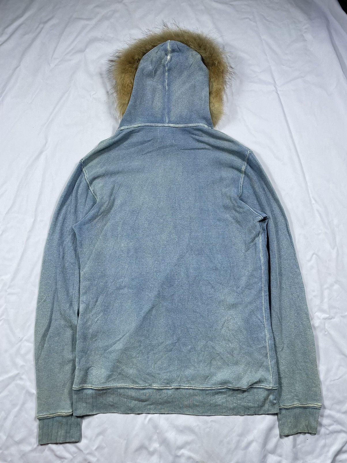 Japanese Brand Faded blue termal Fur Hoodie Lgb japan style Size US XL / EU 56 / 4 - 2 Thumbnail