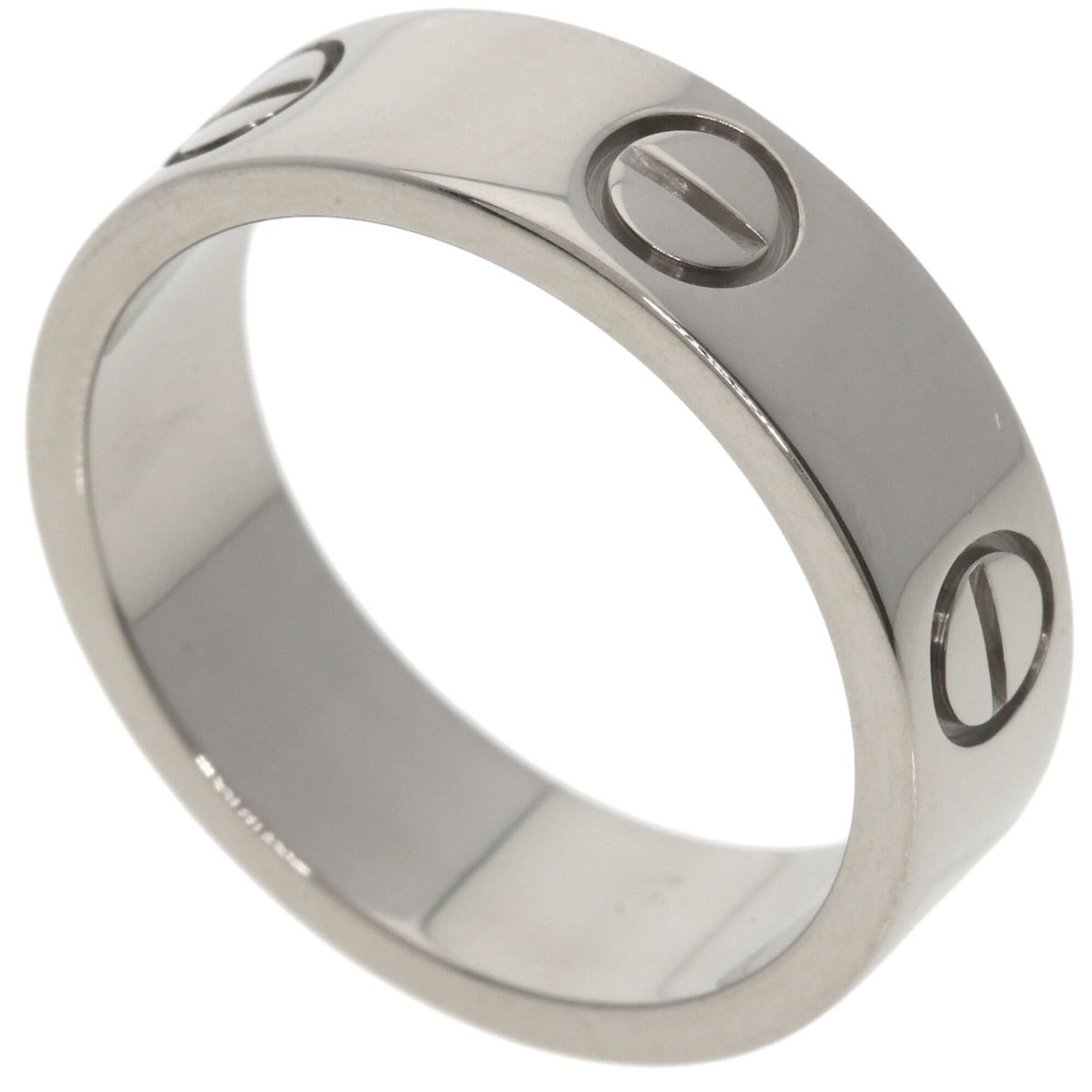 Cartier Cartier Love Ring #53, 18K White Gold, Women's Ring, CARTIER Size ONE SIZE - 1 Thumbnail